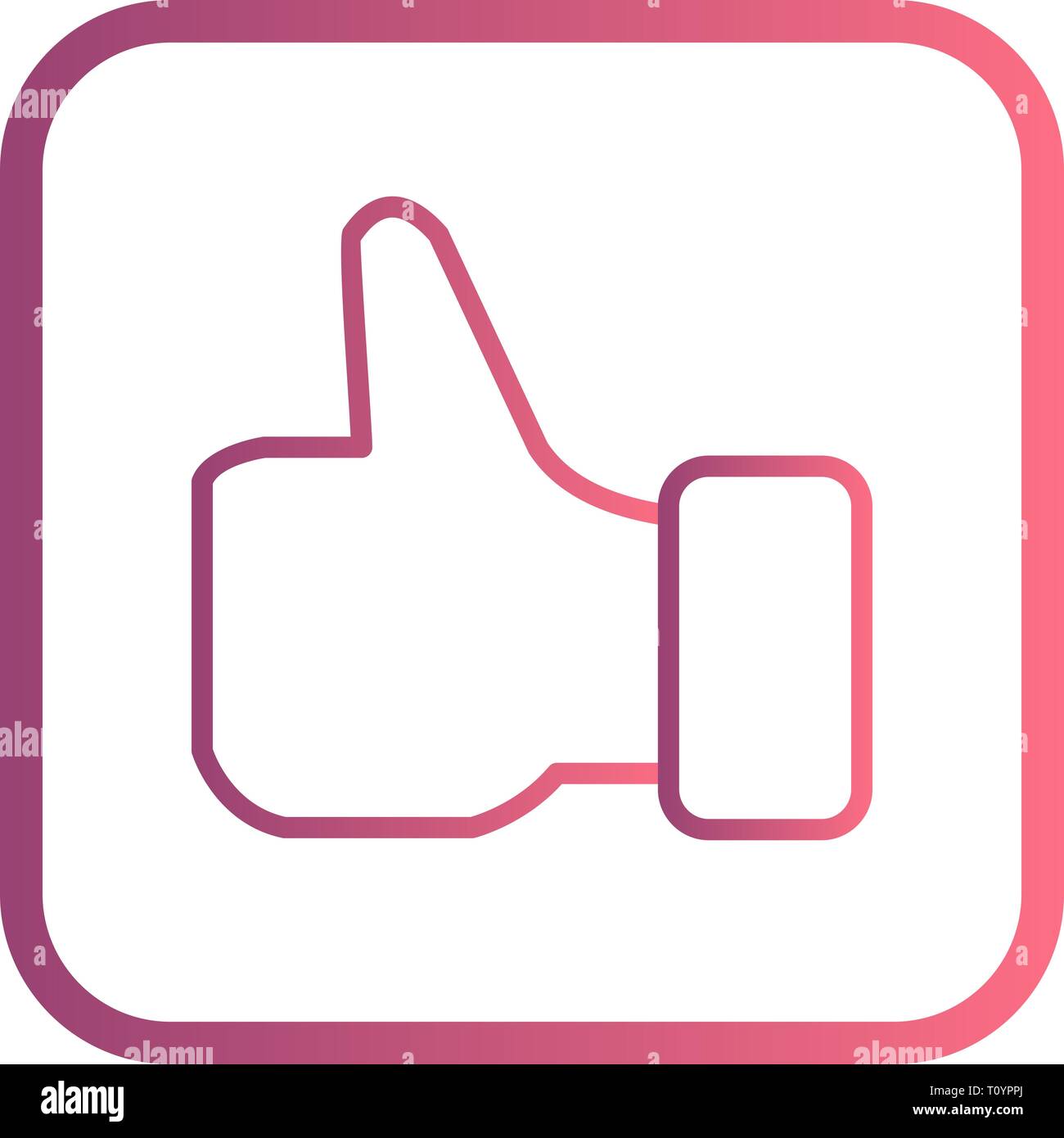 Illustration Like Icon Stock Photo - Alamy