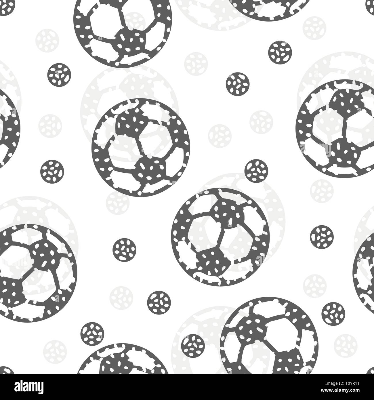 Seamless pattern with soccer ball Abstract background Stock Vector