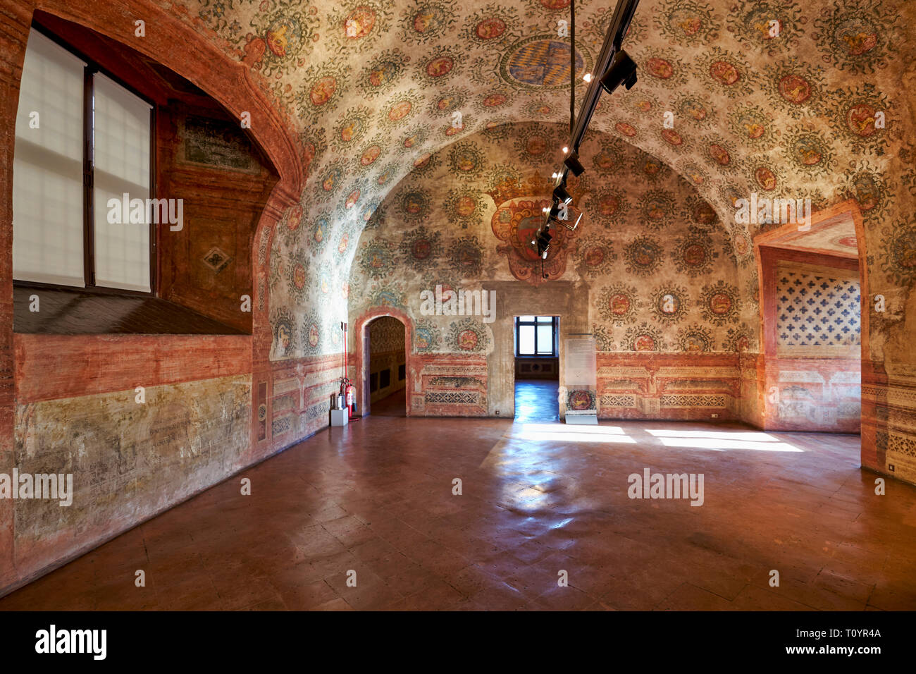 Vignola, Modena, Emilia Romagna, Italy. The Castle (Rocca), built in the Carolingian era but known from 1178; it was turned into a patrician residence Stock Photo