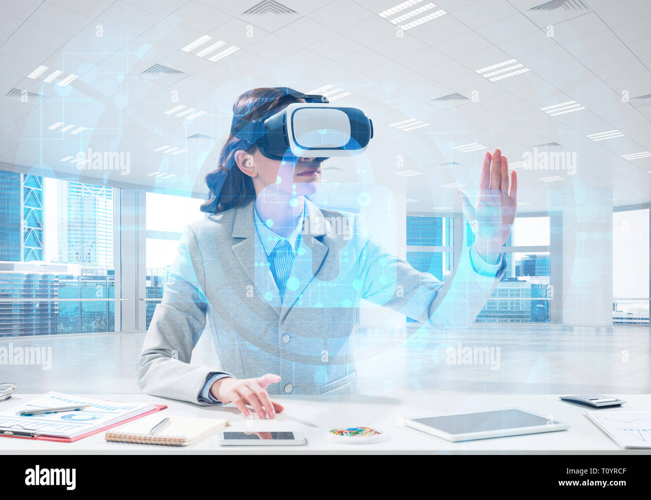 Virtual protection concept Stock Photo Alamy