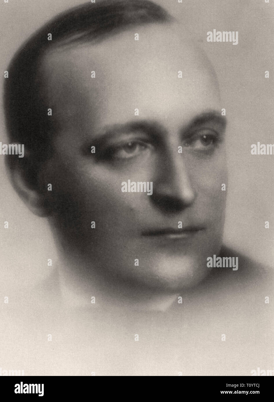 Photographic portrait of Albert Dieudonné - Silent movie era Stock Photo