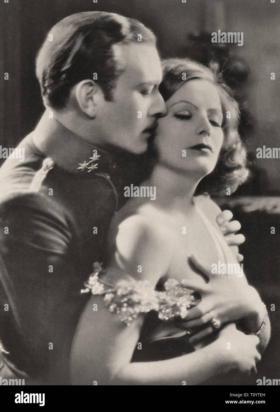 Photographic portrait of Conrad Nagel and Greta Garbo in the Mysterious ...