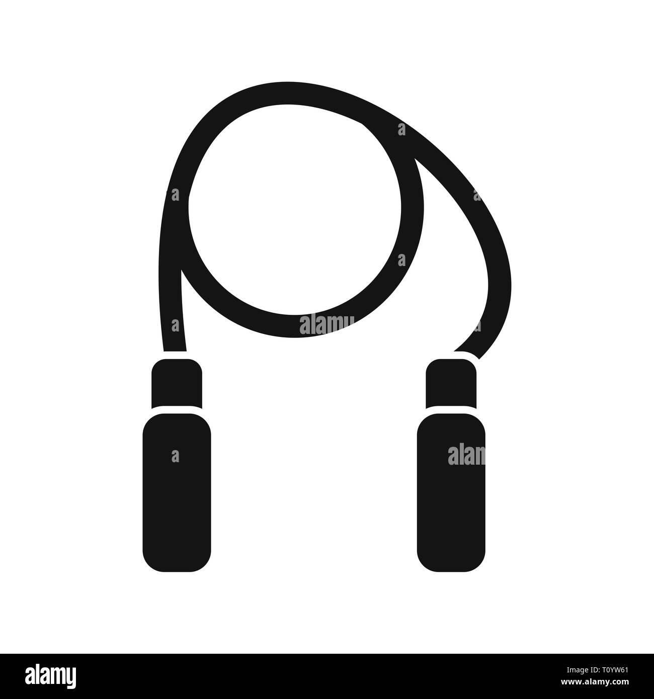 Illustration Jumping Rope Icon Stock Photo - Alamy