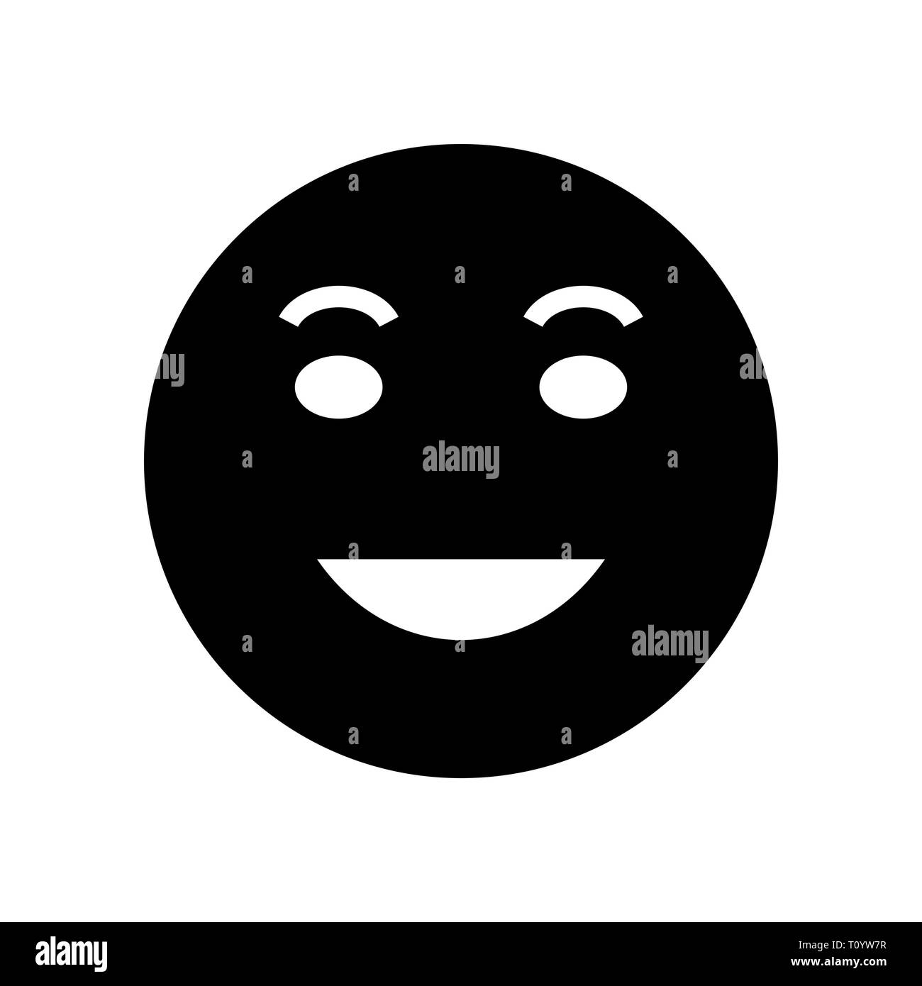Illustration Lol Emoji Icon Stock Photo - Alamy