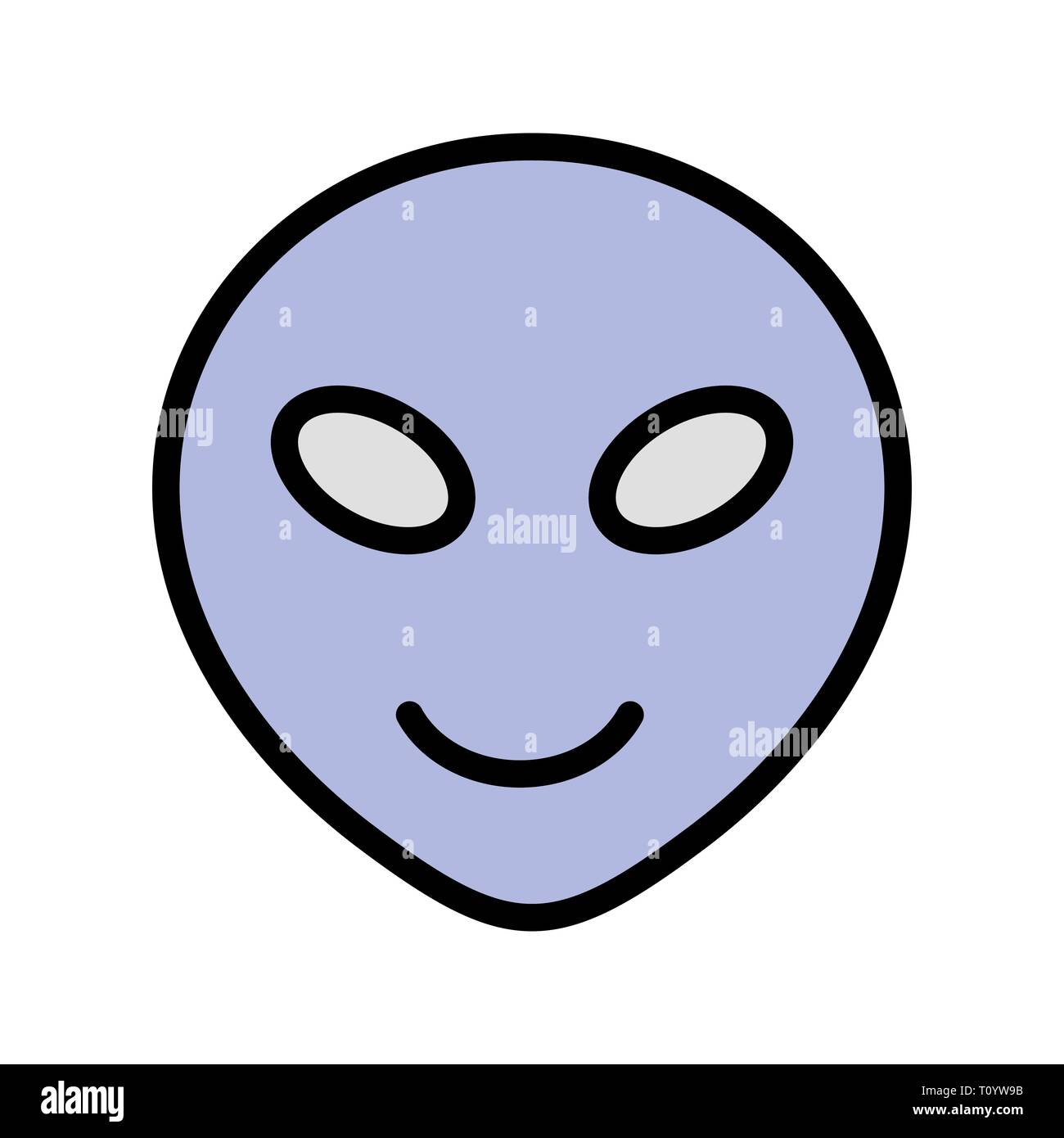Illustration Alien Emoji Icon Stock Photo Alamy