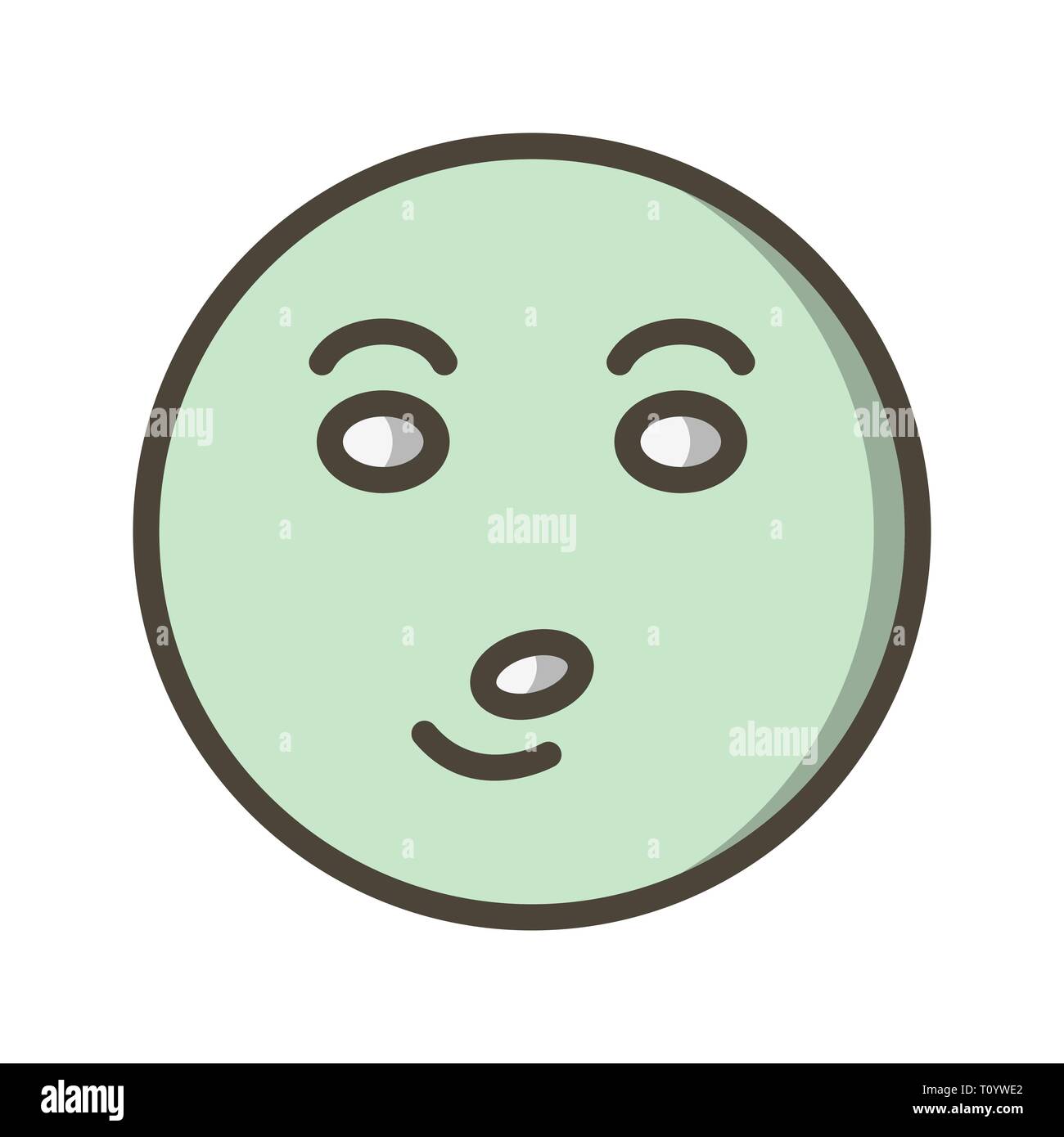 Illustration Whistle Emoji Icon Stock Photo Alamy