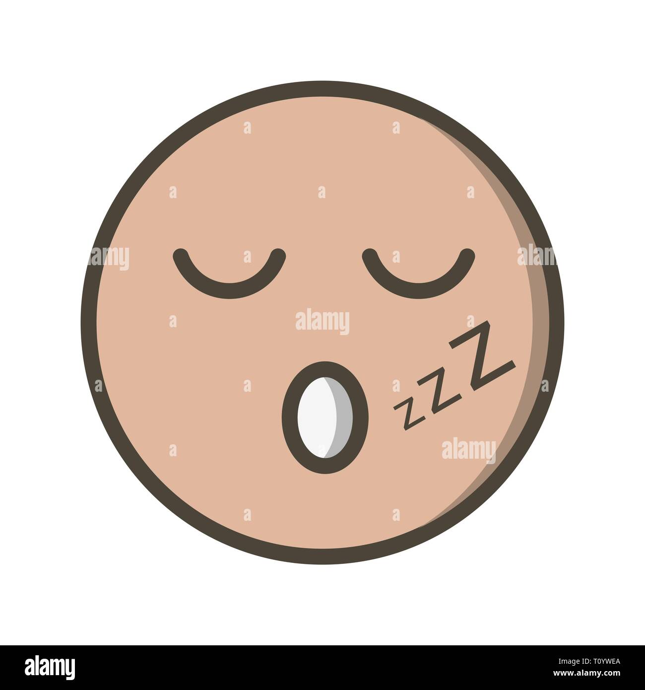 Illustration Sleep Emoji Icon Stock Photo Alamy