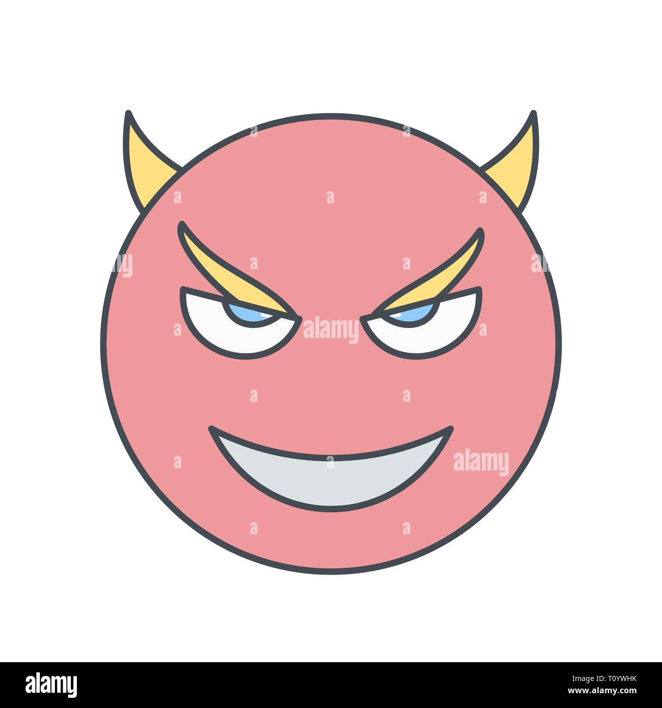 Devil emoji hi-res stock photography and images - Alamy