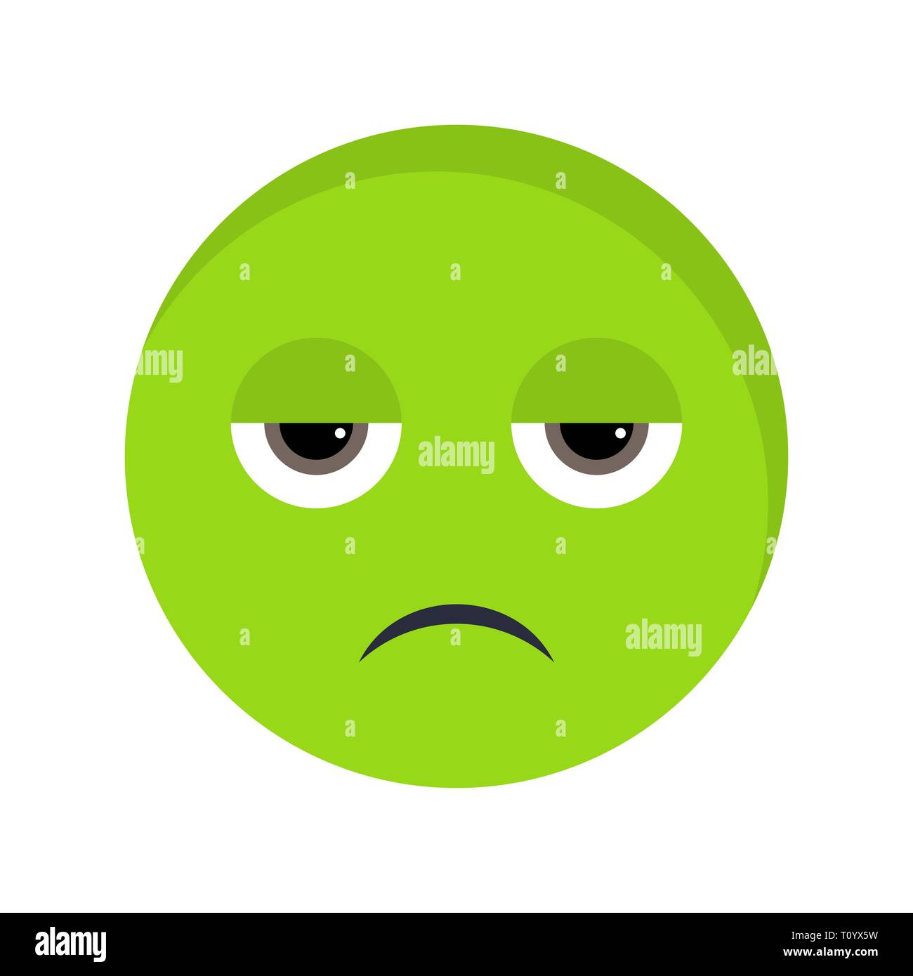 Illustration Sick Emoji Icon Stock Photo - Alamy