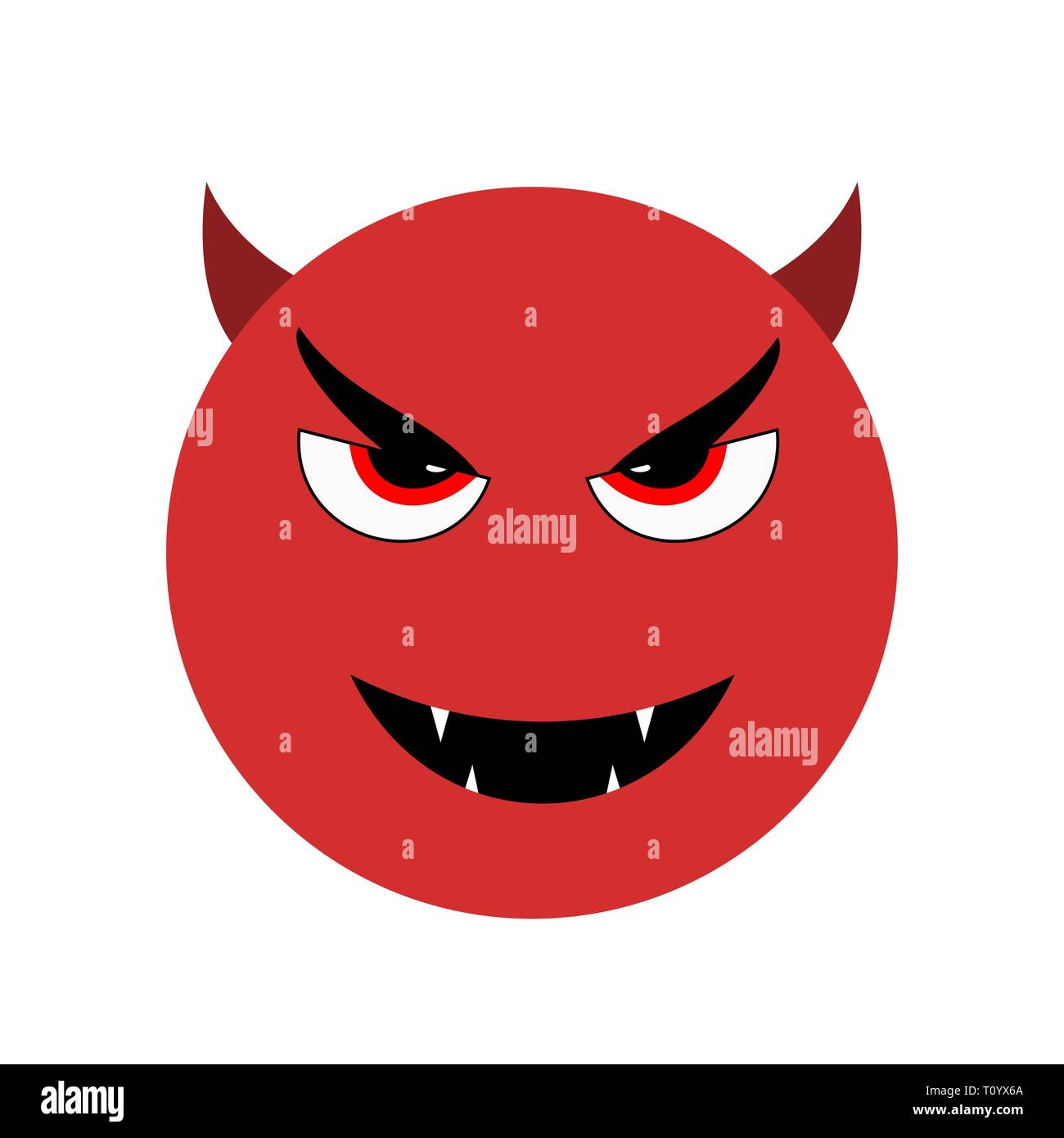 Illustration Devil Emoji Icon Stock Photo Alamy