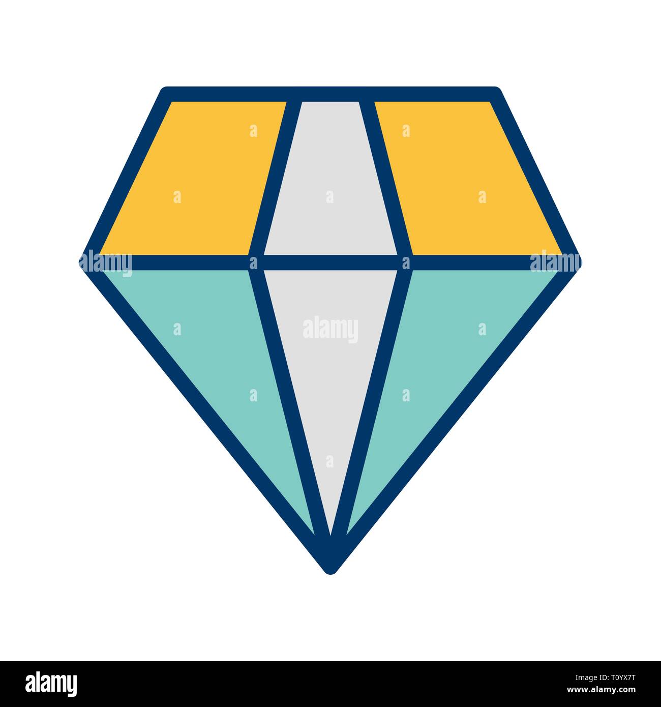 Vector Diamond Icon Stock Photo - Alamy
