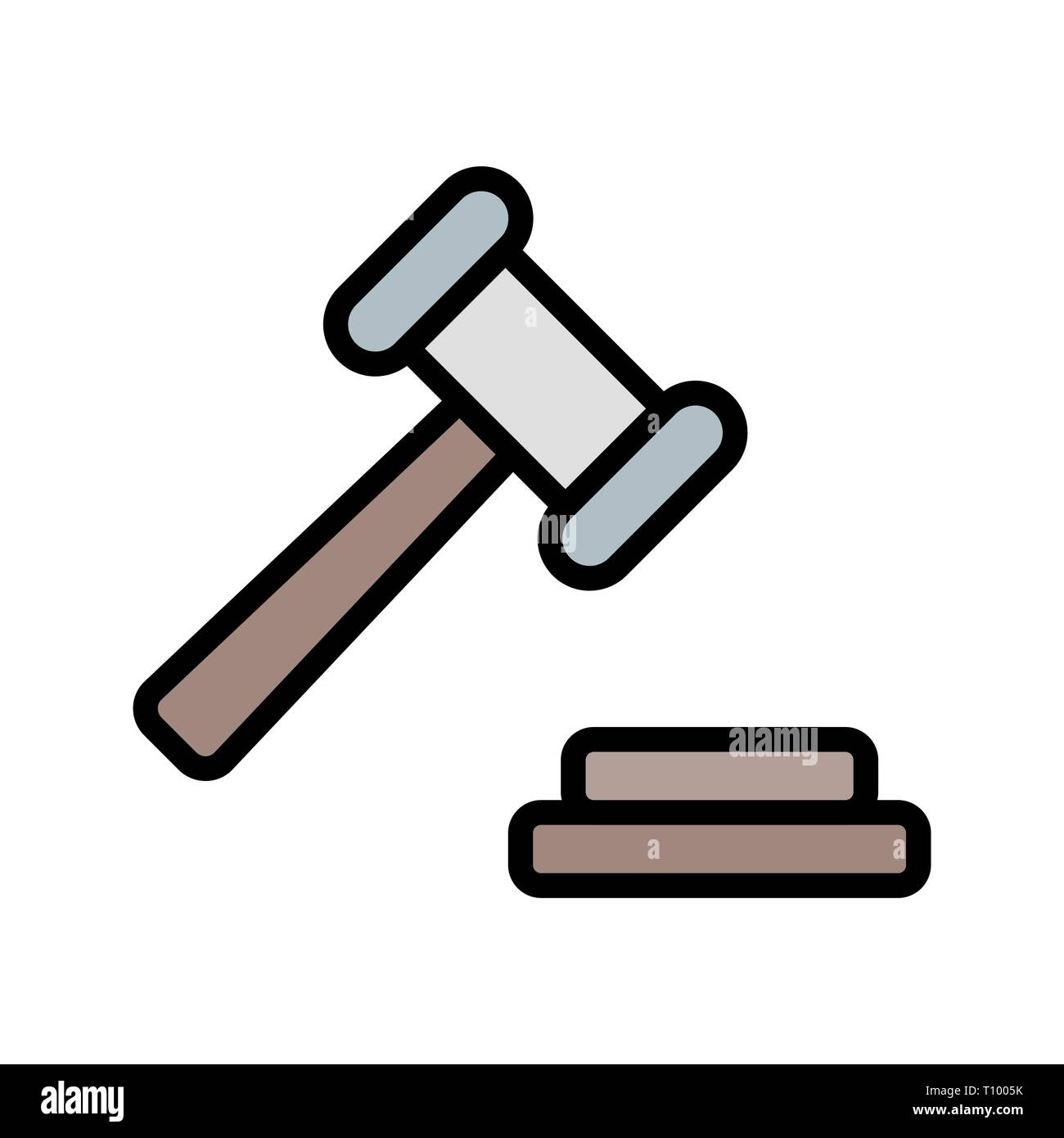 Illustration Auction Icon Stock Photo - Alamy