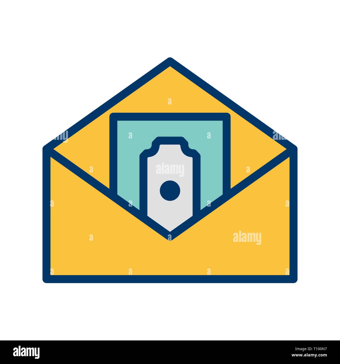 Illustration Sending Money Icon Stock Photo - Alamy