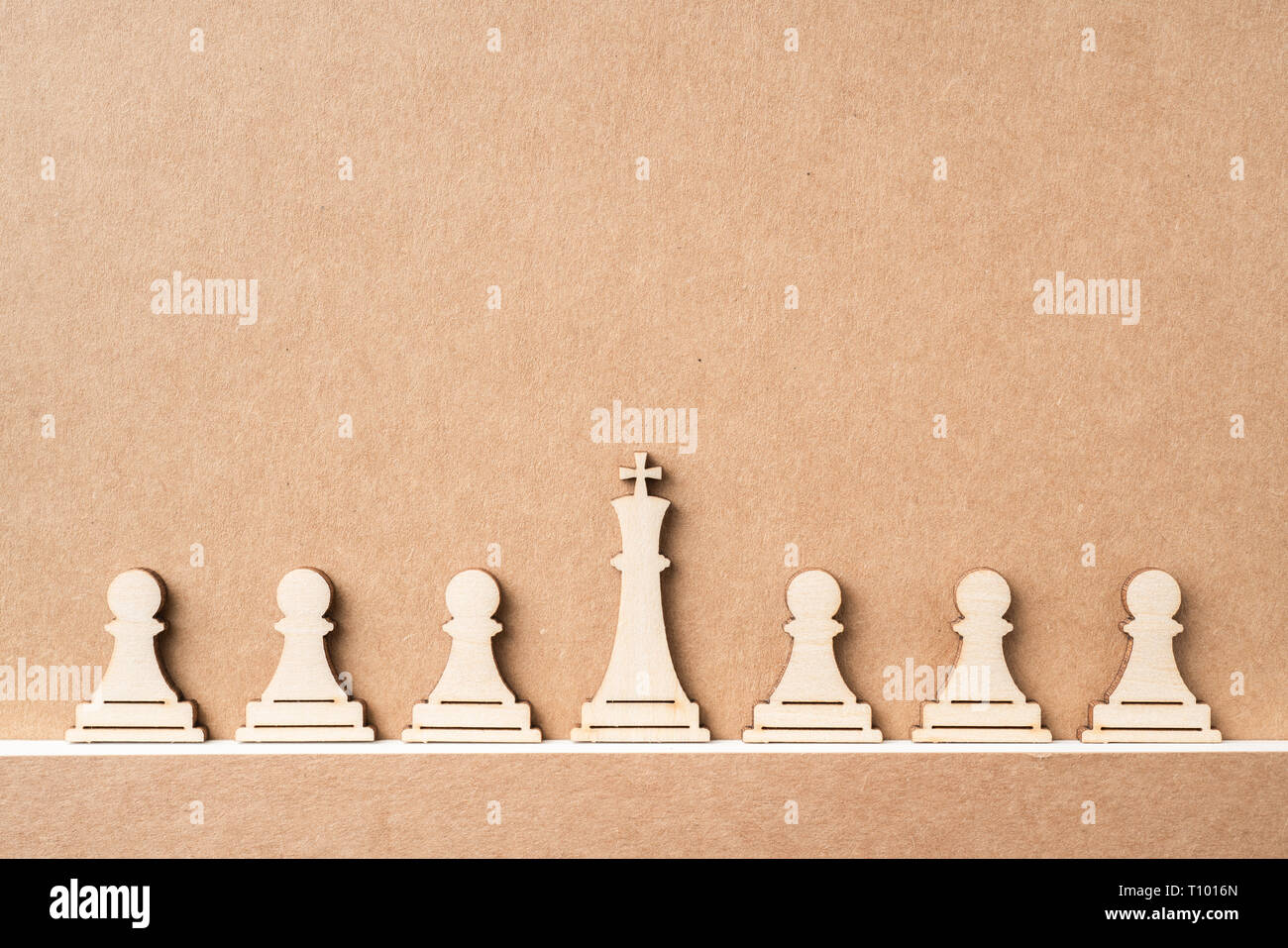 Chess pieces in starting position on a wooden oak Board Stock Photo - Alamy