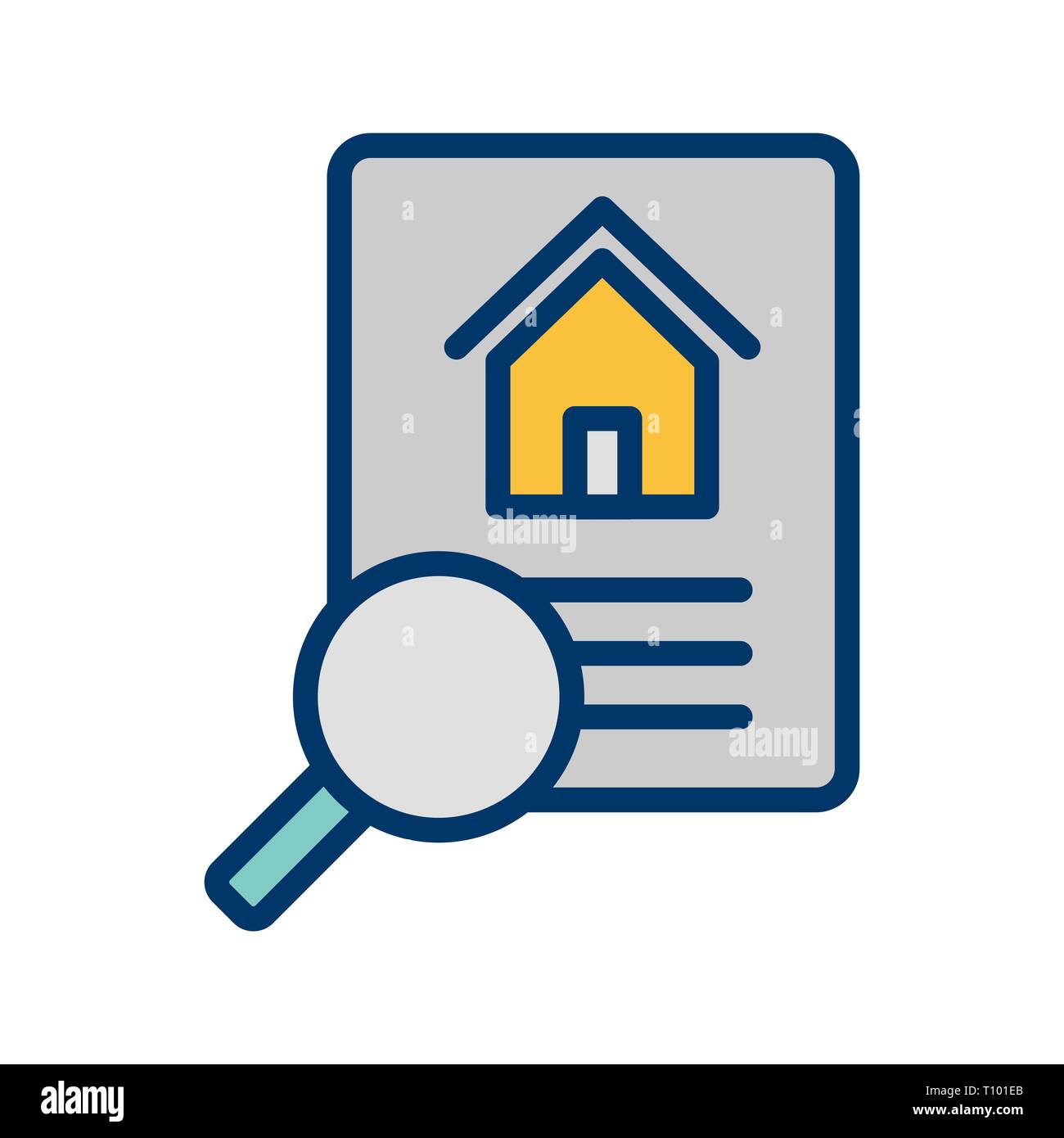 Illustration Property Search Icon Stock Photo Alamy
