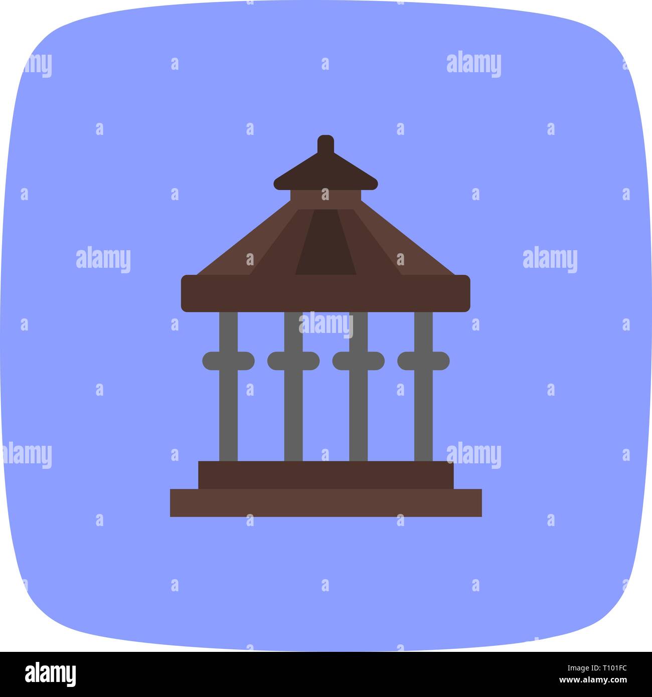 Illustration Veranda Icon Stock Photo - Alamy