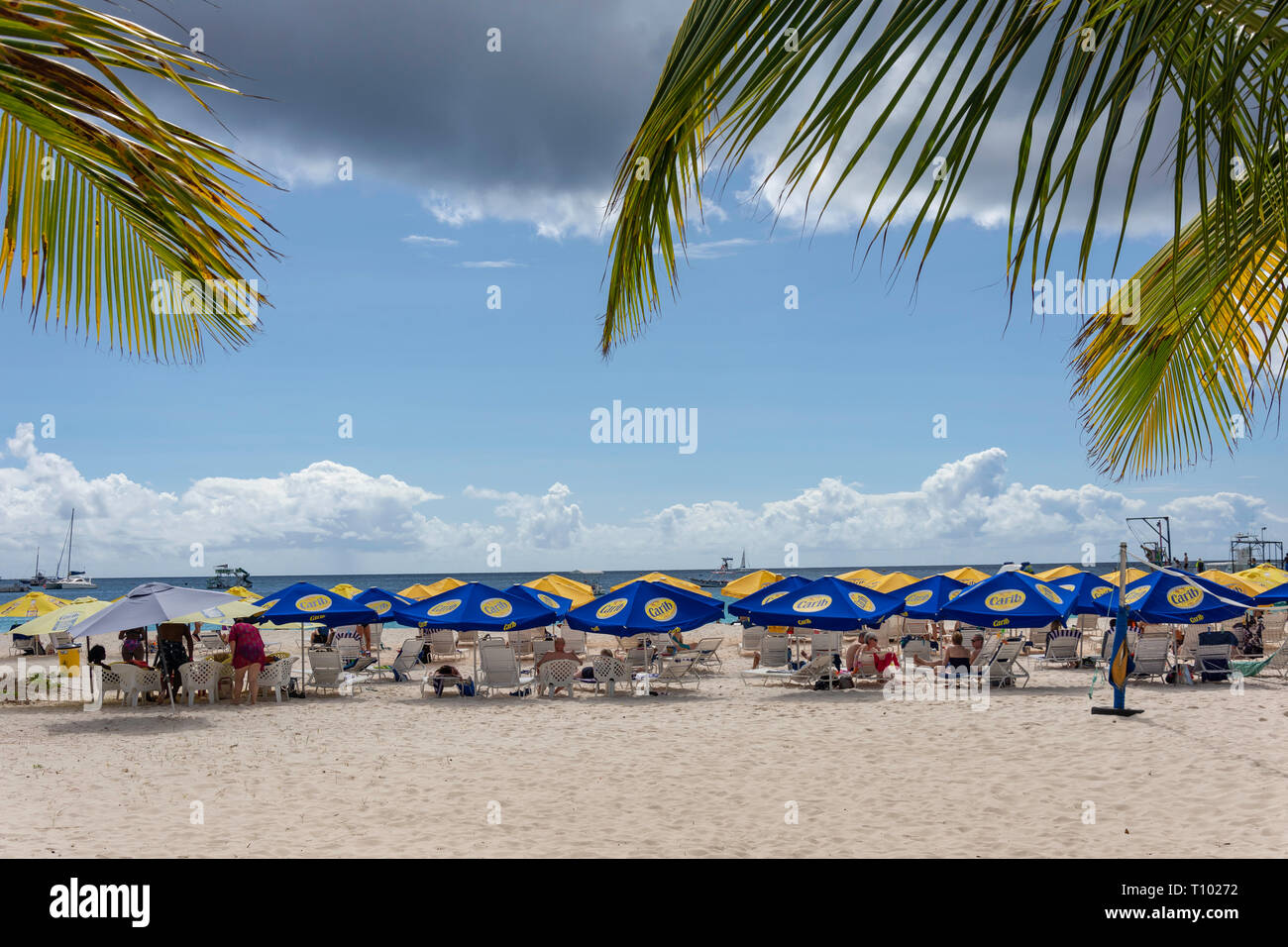 Brownes Beach, Carlisle Bay, Bridgetown, St Michael Parish, Barbados, Lesser Antilles, Caribbean Stock Photo