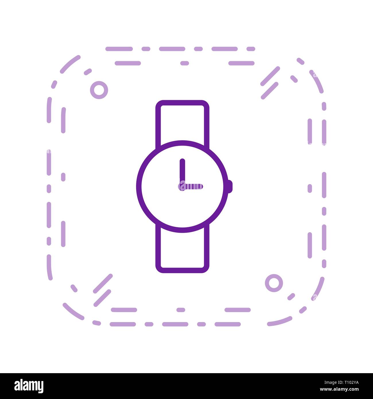 Illustration Watch Icon Stock Photo - Alamy