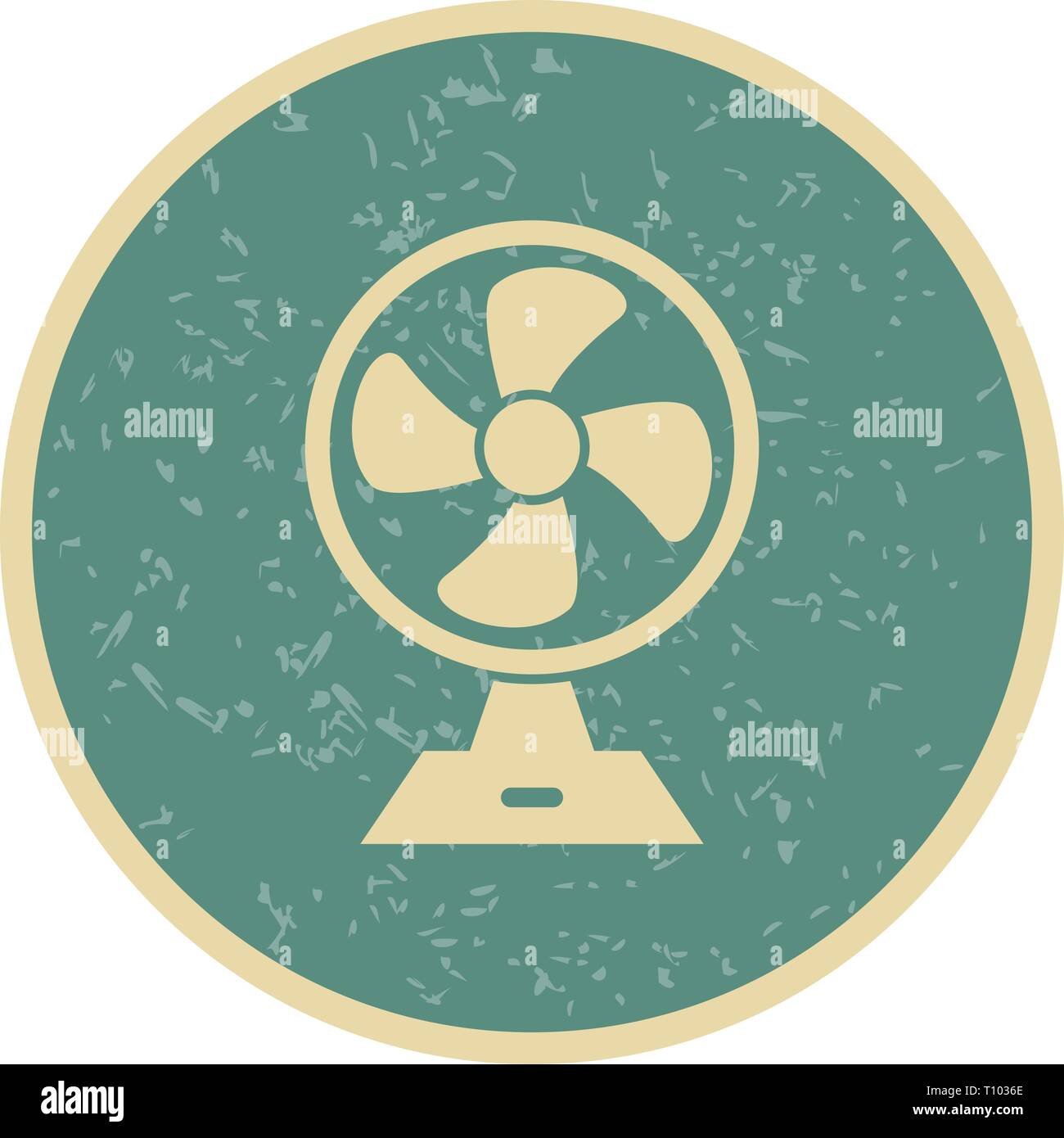 Illustration Charging Fan Icon Stock Photo - Alamy