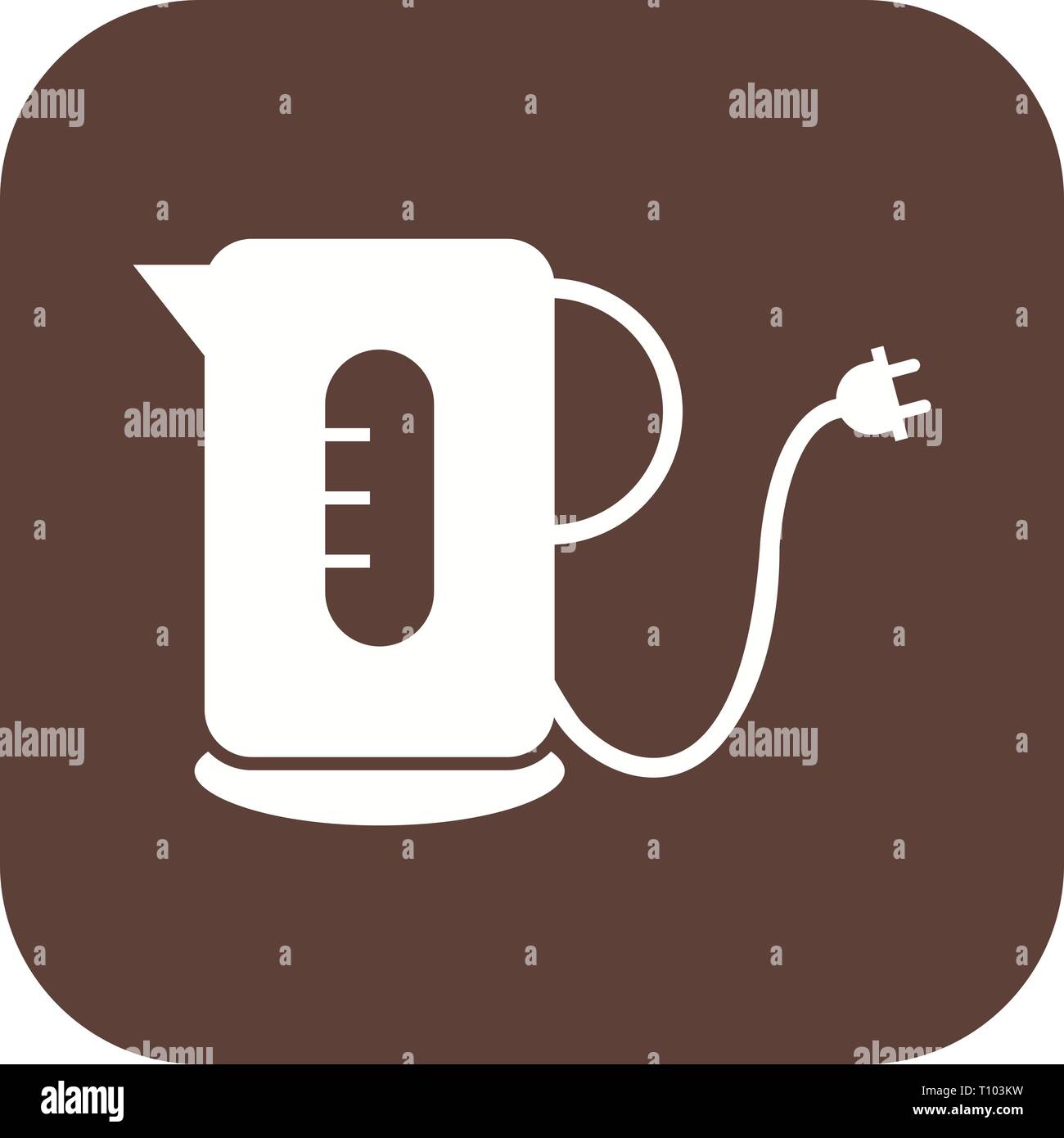 Illustration Kettle Icon Stock Photo - Alamy
