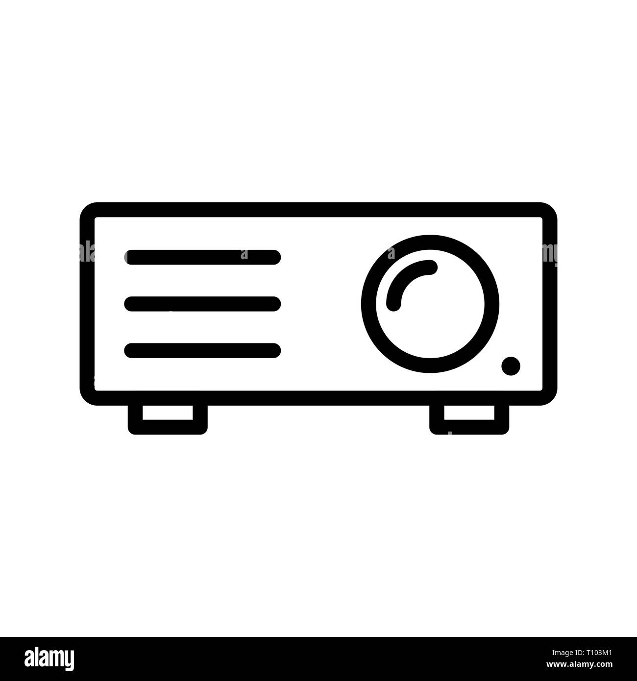 Illustration Projector Icon Stock Photo - Alamy