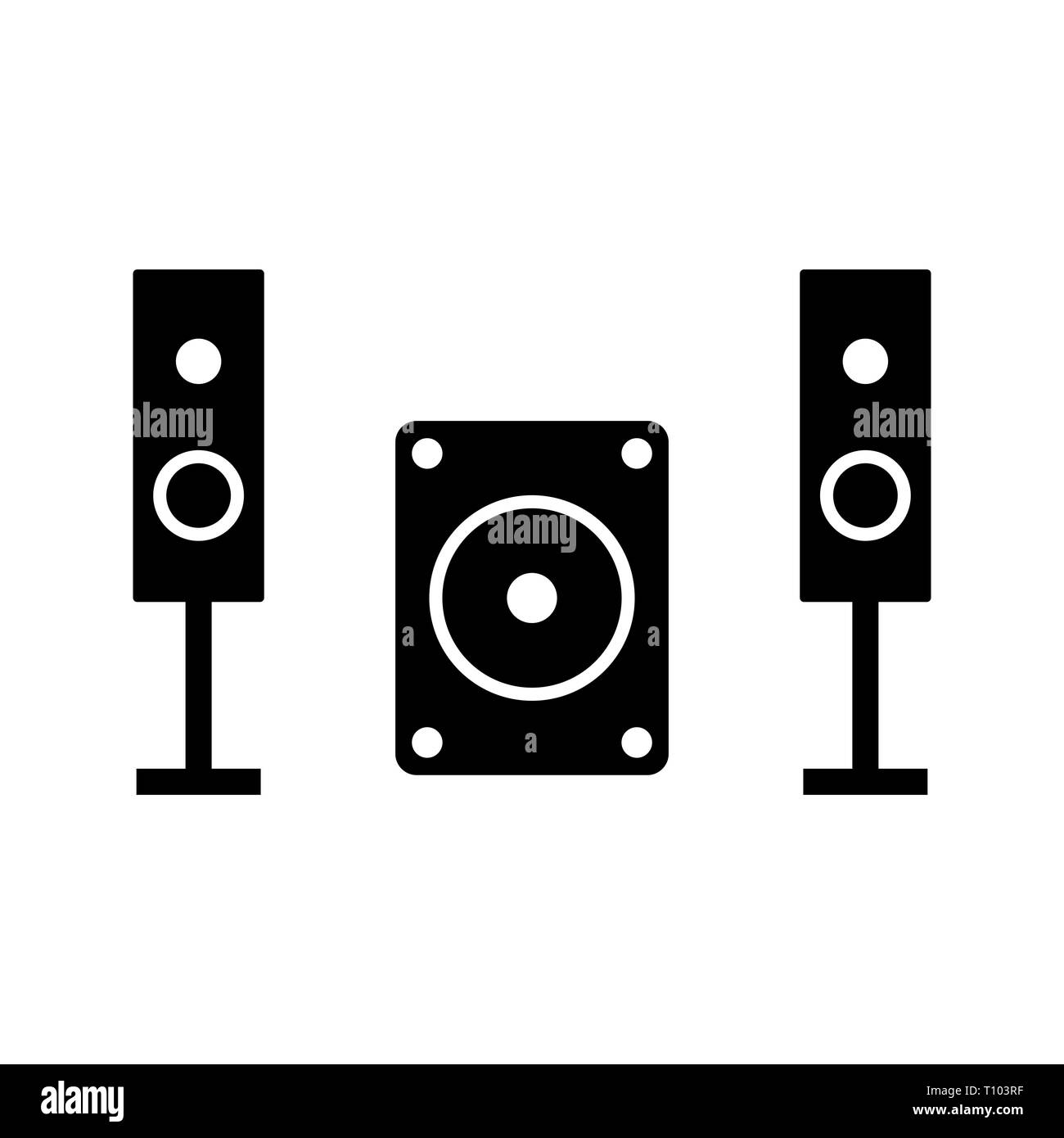 Illustration Music System Icon Stock Photo Alamy