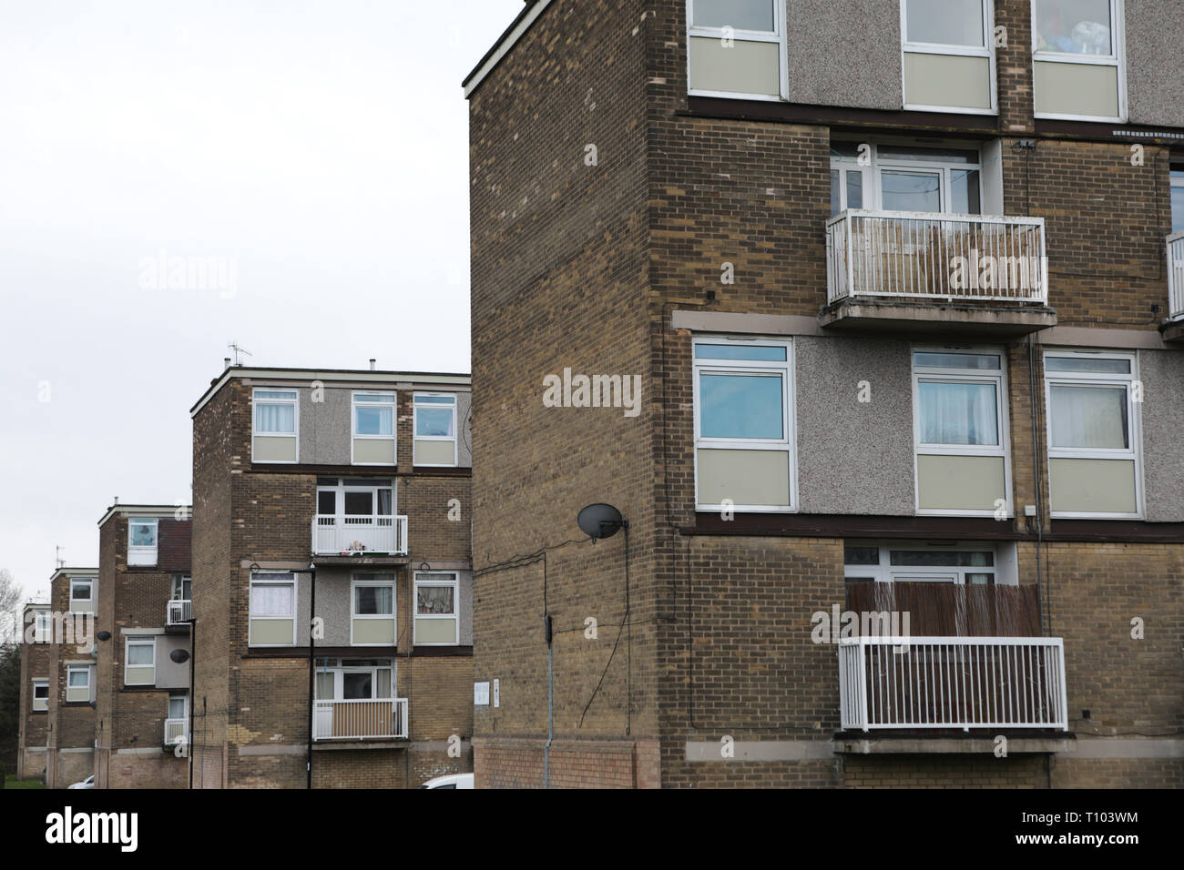 Social Housing Sheffield, UK. The Winn Gardens Estate Stock Photo Alamy