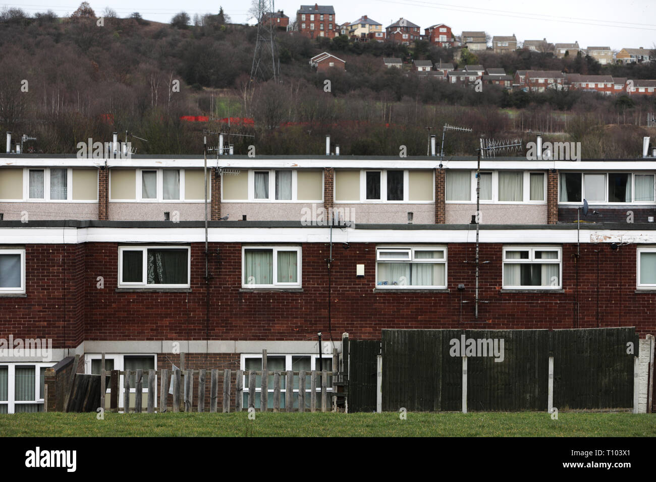 Social Housing Sheffield, UK. The Winn Gardens Estate Stock Photo Alamy