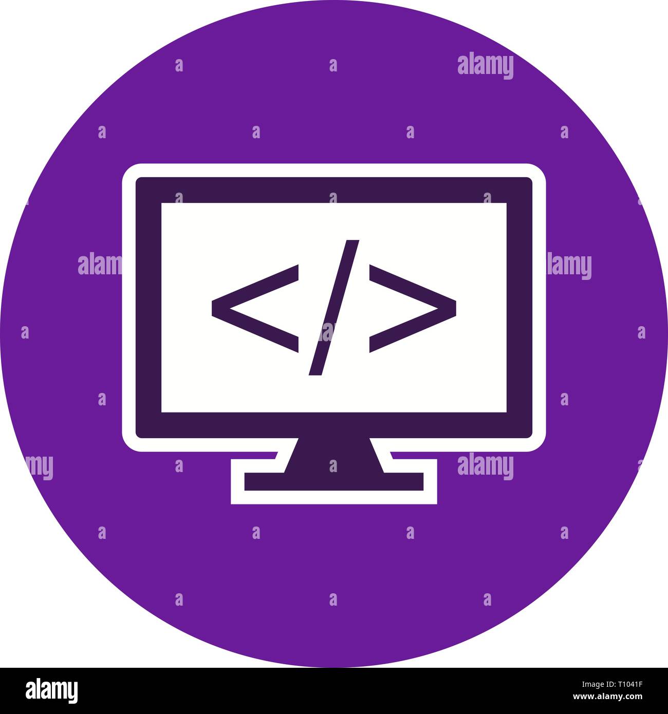Illustration Programming Icon Stock Photo - Alamy