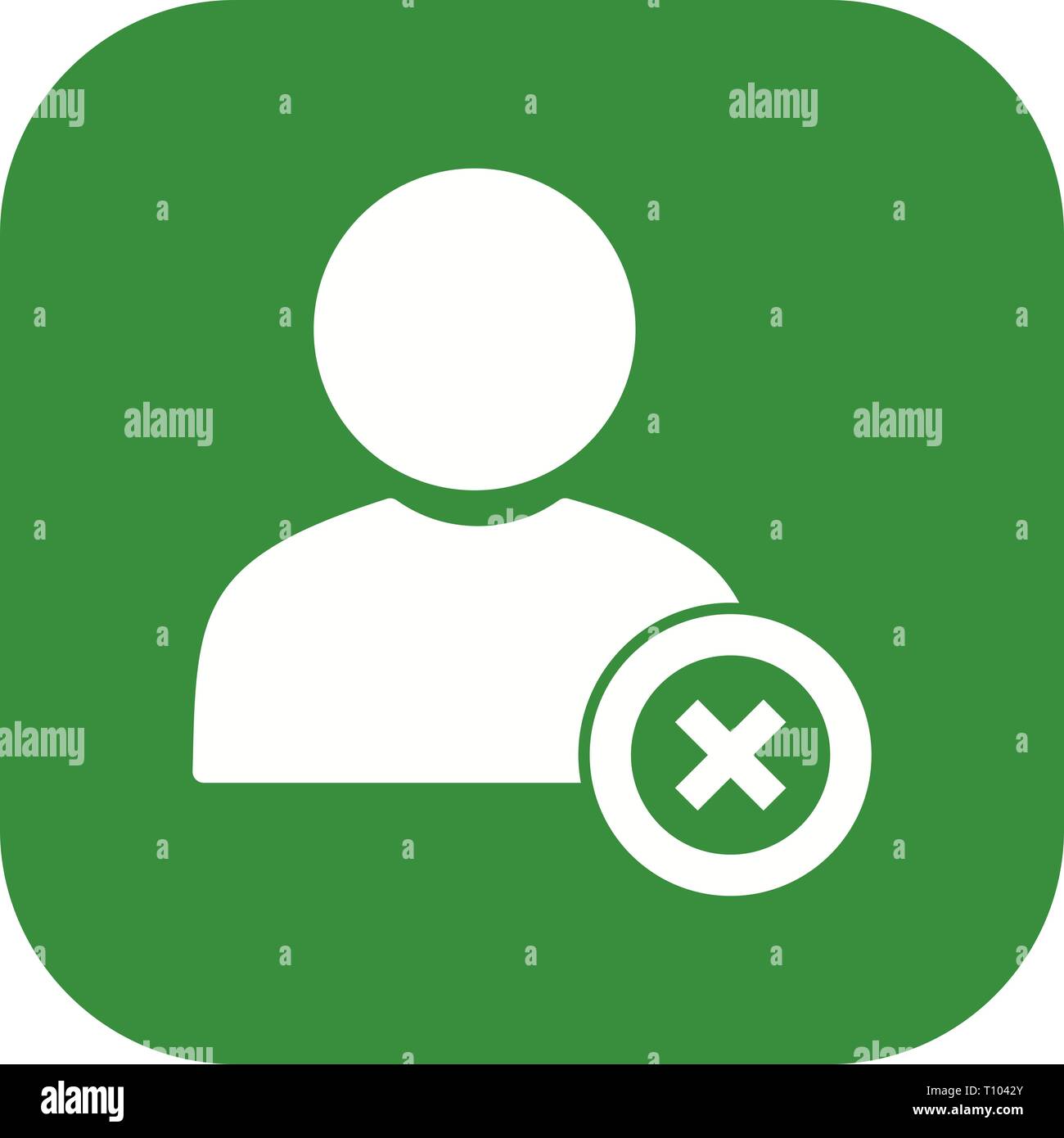 Remove account icon outline hi-res stock photography and images - Alamy