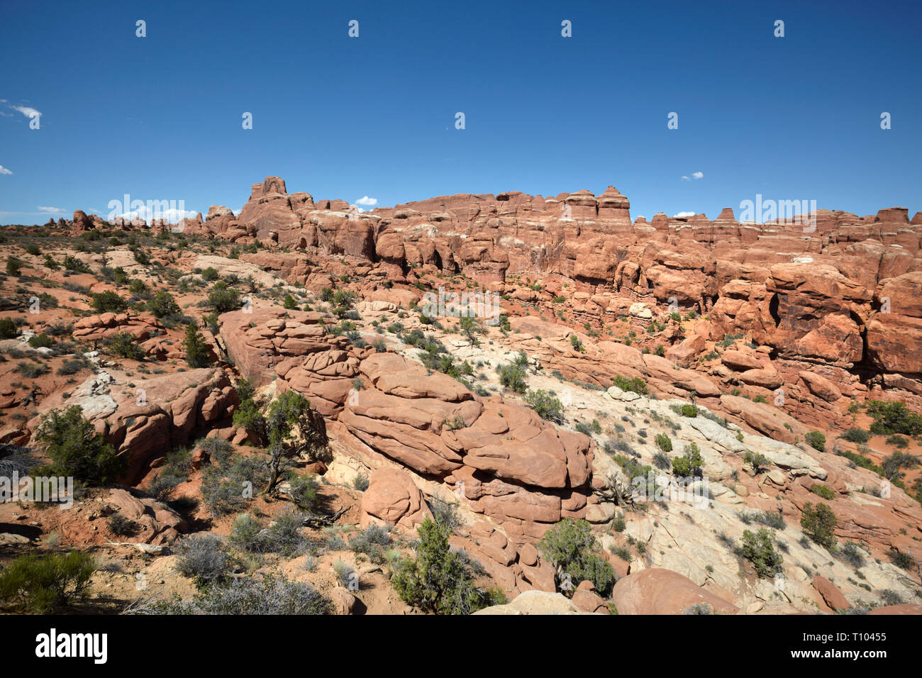 Fiery Furnace rock formation, Arches National Park, Utah, USA. Stock Photo