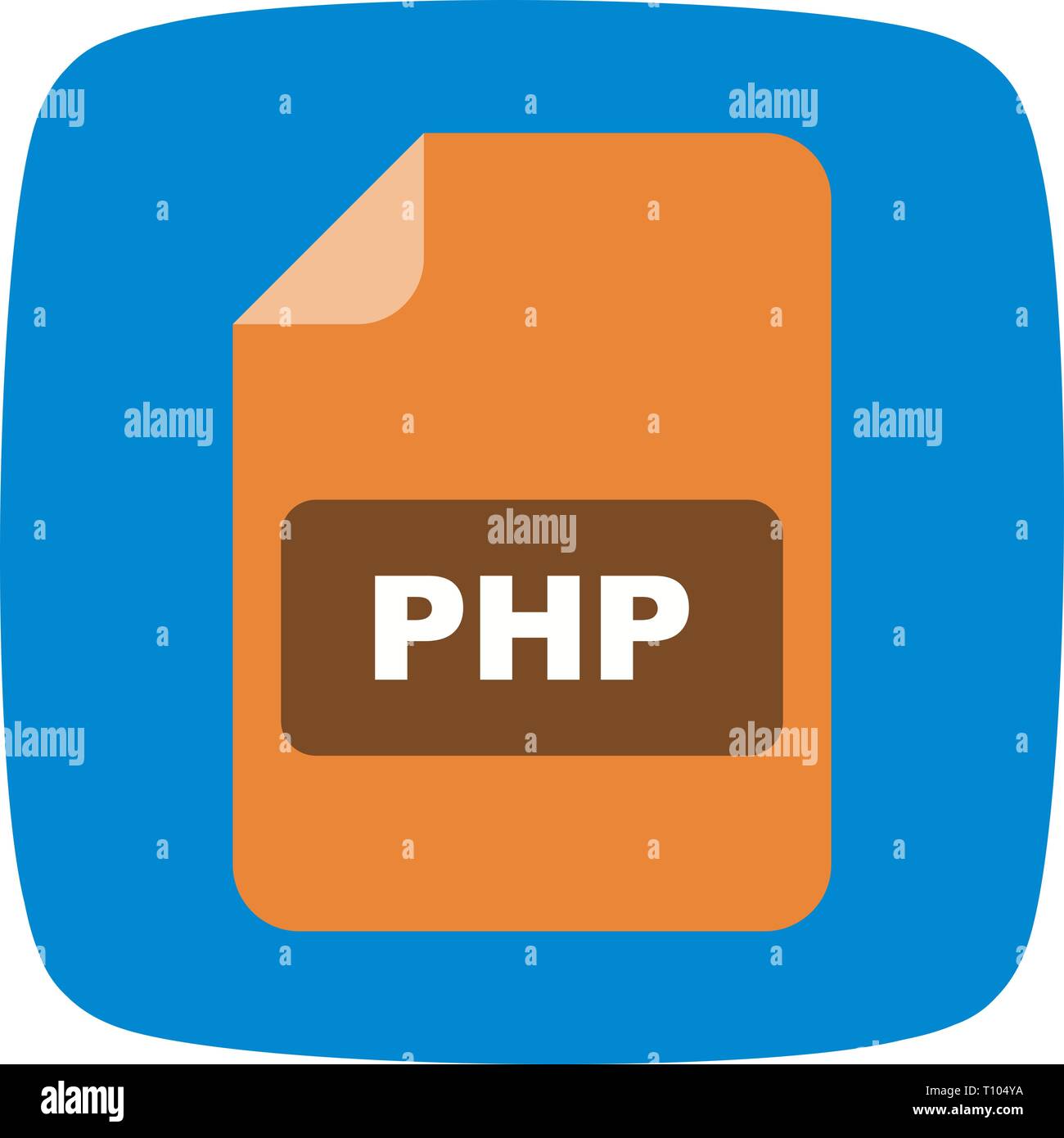 Illustration PHP Icon Stock Photo - Alamy