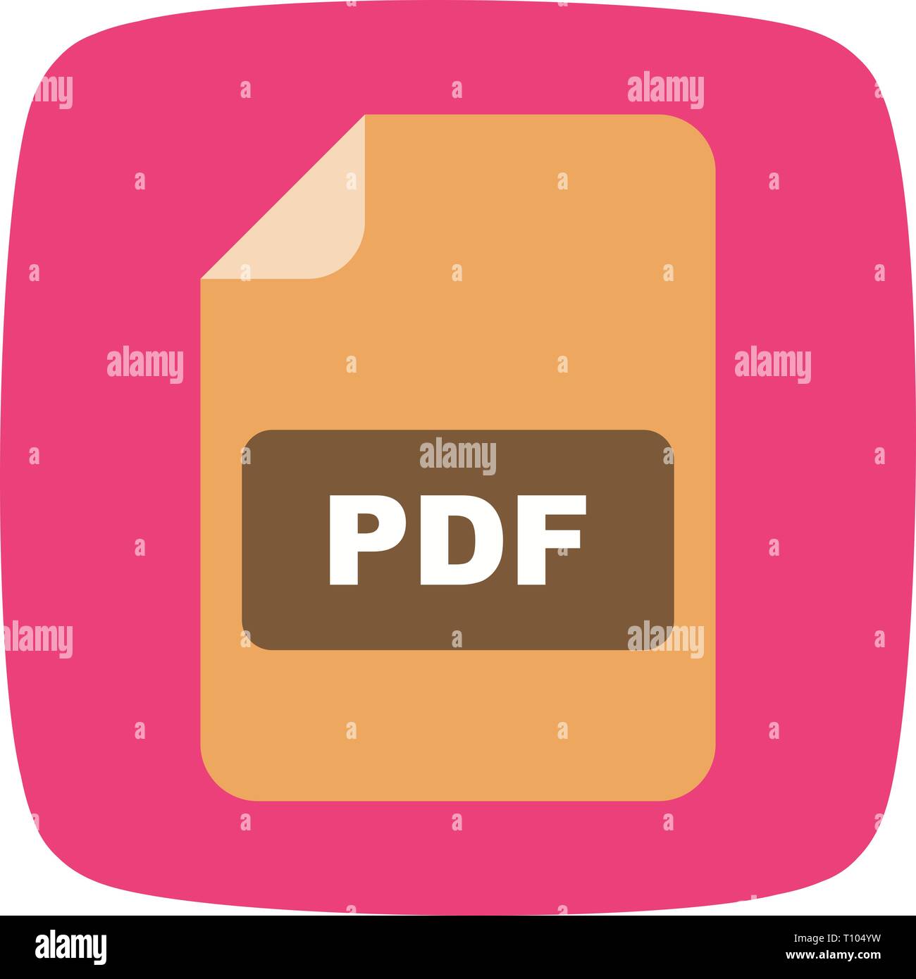 Illustration Pdf Icon Stock Photo Alamy