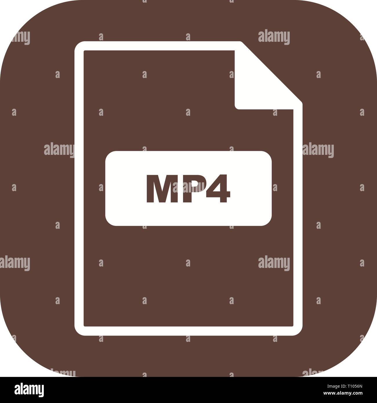 Illustration MP4 Icon Stock Photo