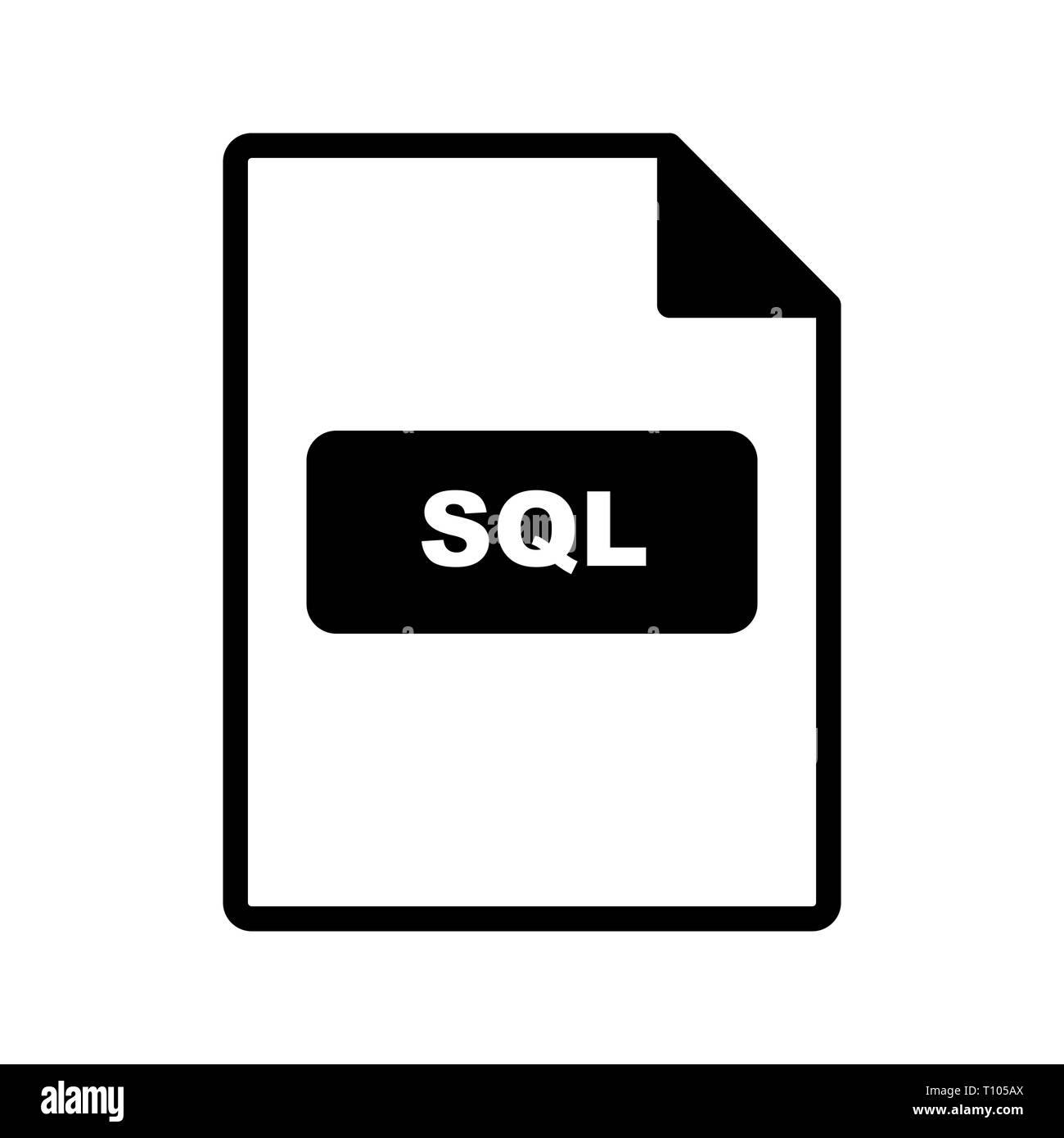 Illustration SQL Icon Stock Photo - Alamy