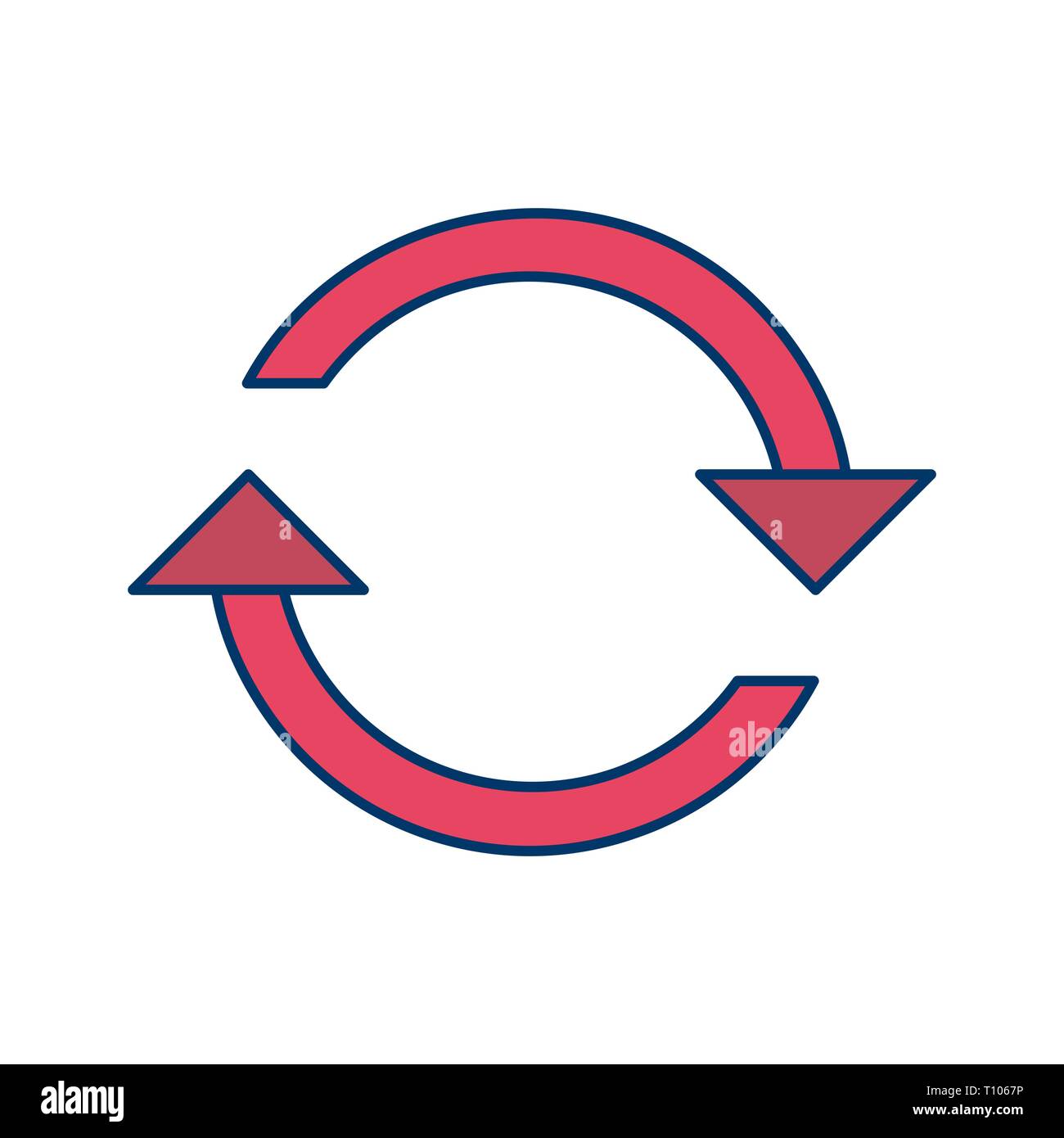 Illustration Reload Icon Stock Photo - Alamy