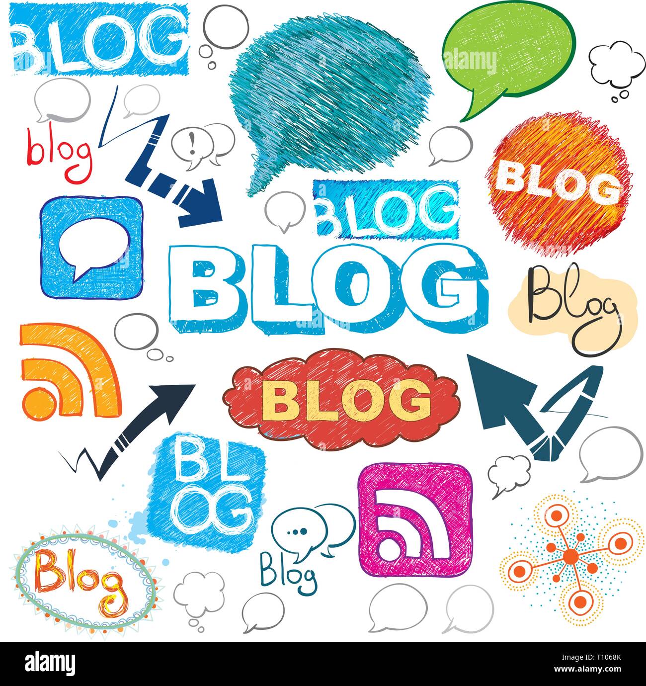 Blog design hi-res stock photography and images - Alamy