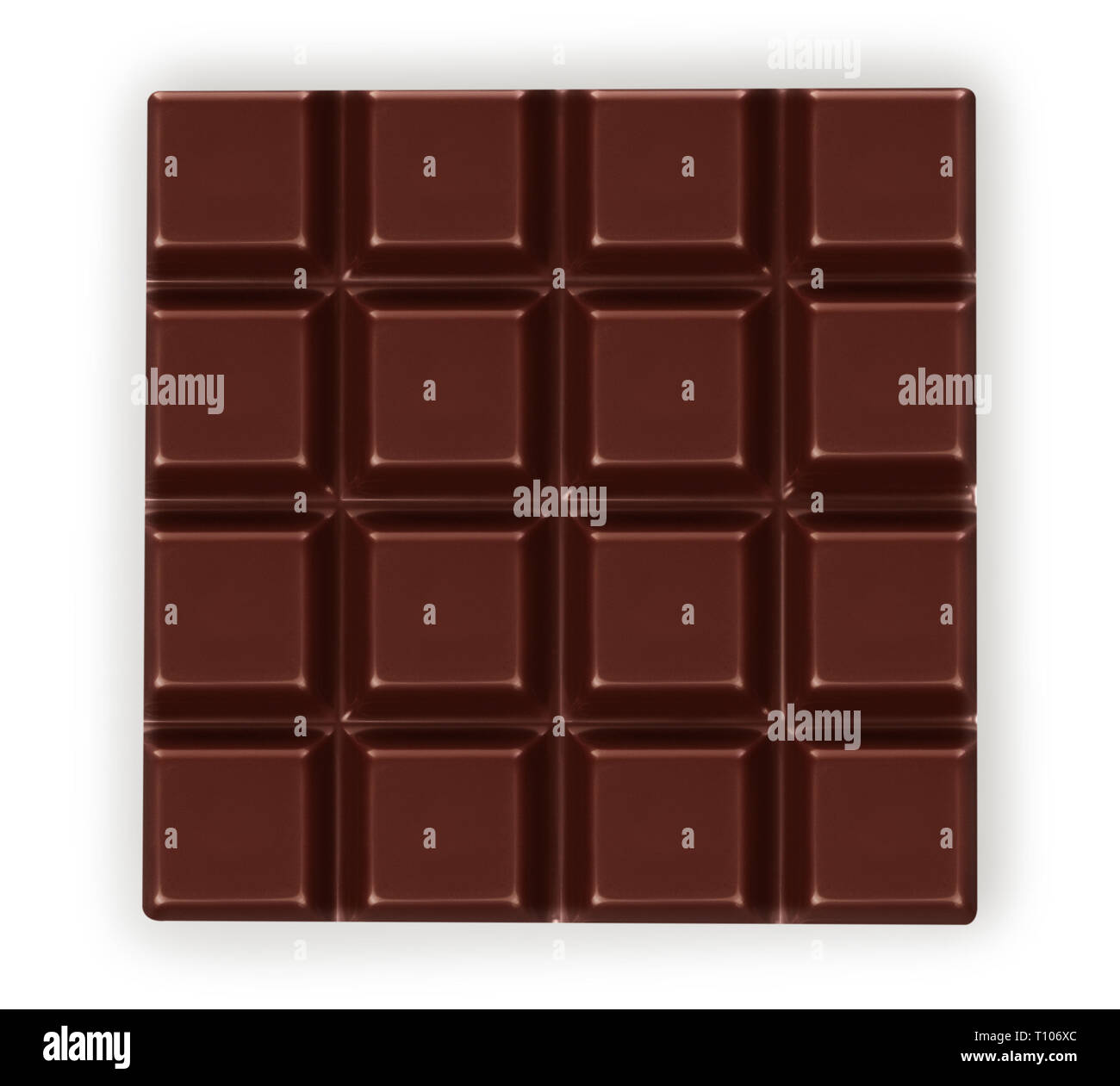 Dark chocolate bar isolated on white background close-up Stock Photo ...