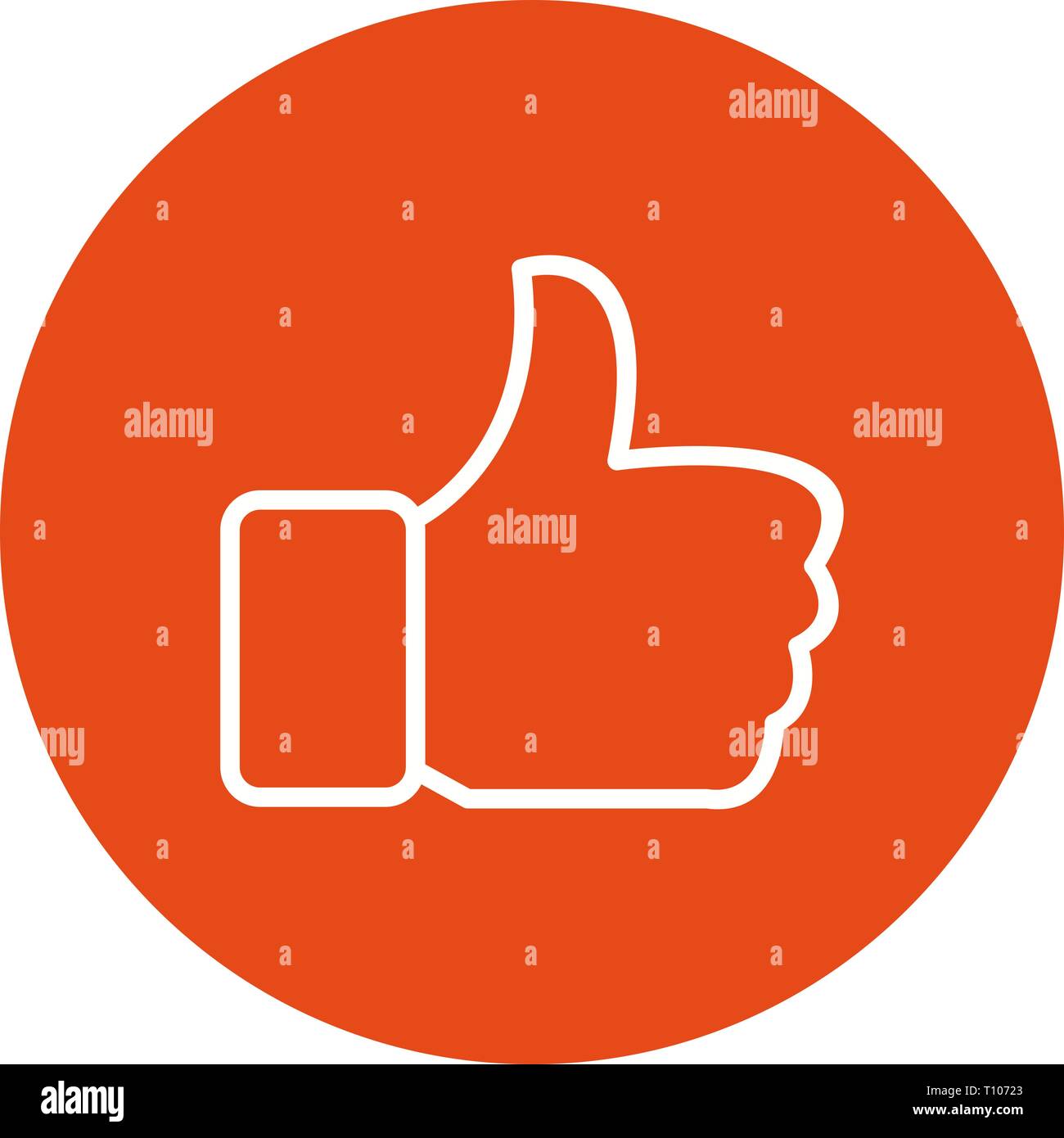 Illustration Like Icon Stock Photo - Alamy