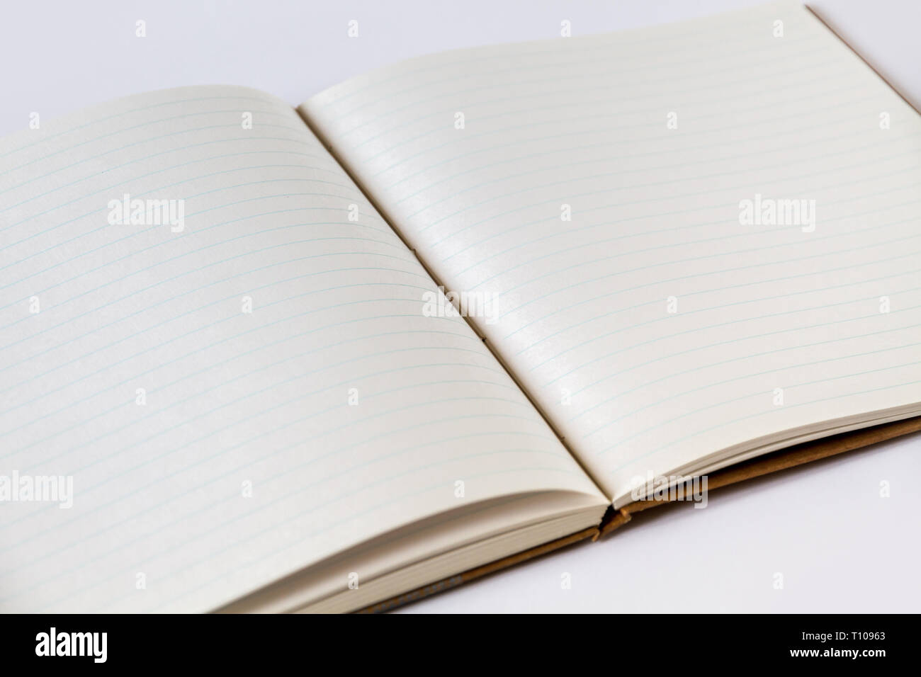 Download Open Blank Notebook Mockup Closeup View Stock Photo Alamy