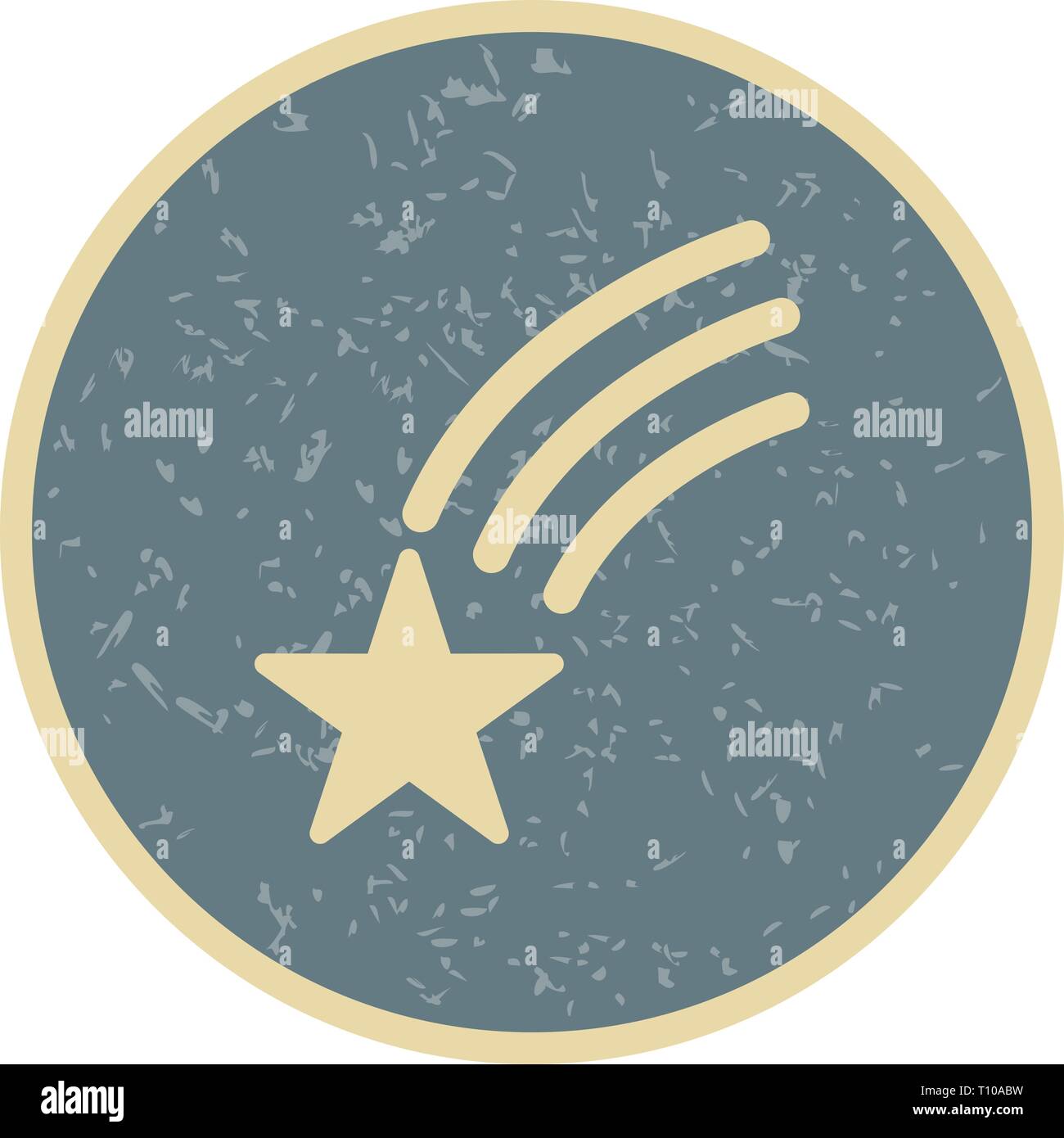Illustration Falling Star Icon Stock Photo - Alamy