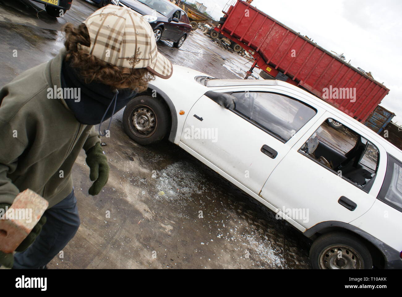 Car crime, TWOC, theft of motor vehicle Stock Photo Alamy