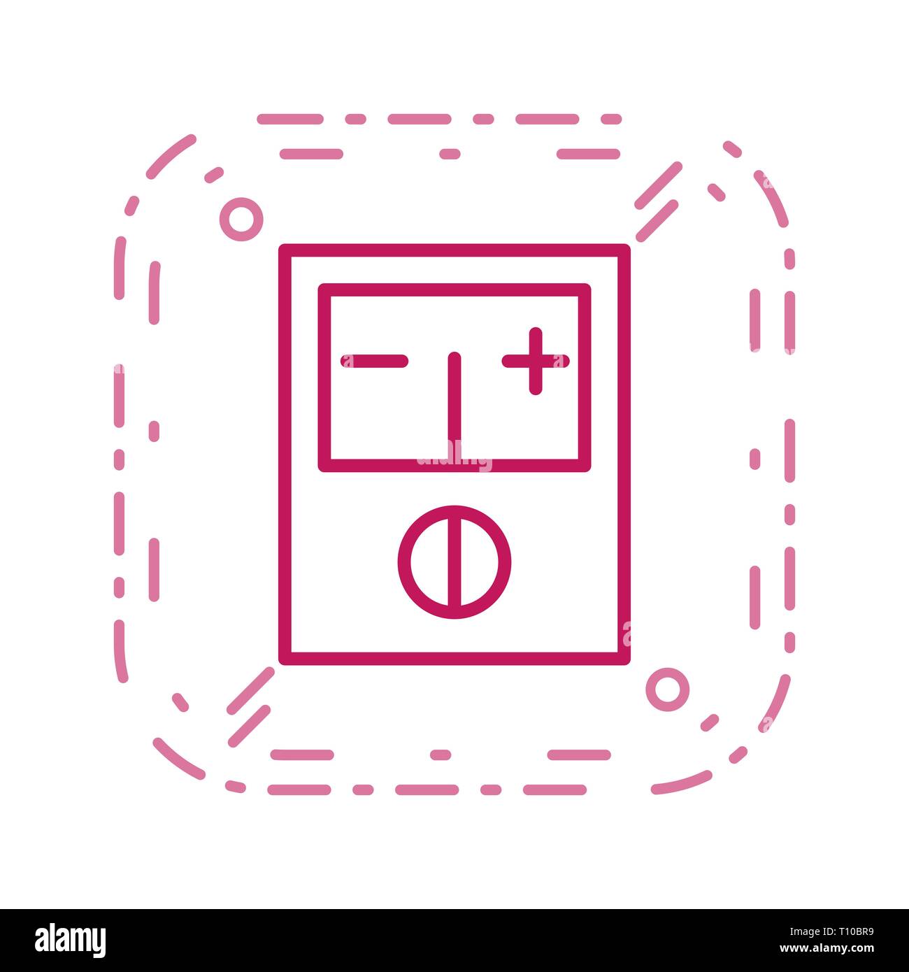 Illustration Voltmeter Icon Stock Photo Alamy
