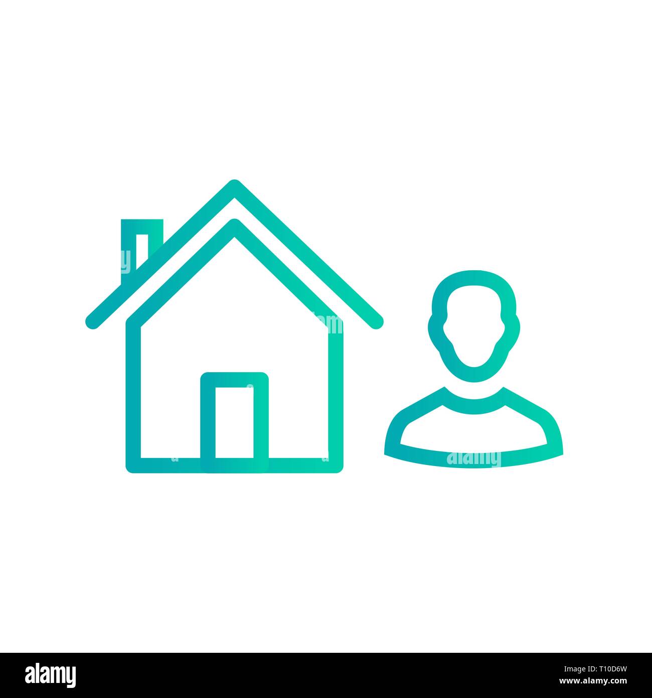 Illustration Agent Icon Stock Photo - Alamy