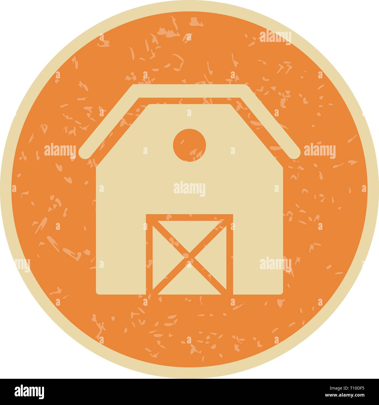 Illustration Barn Icon Stock Photo - Alamy