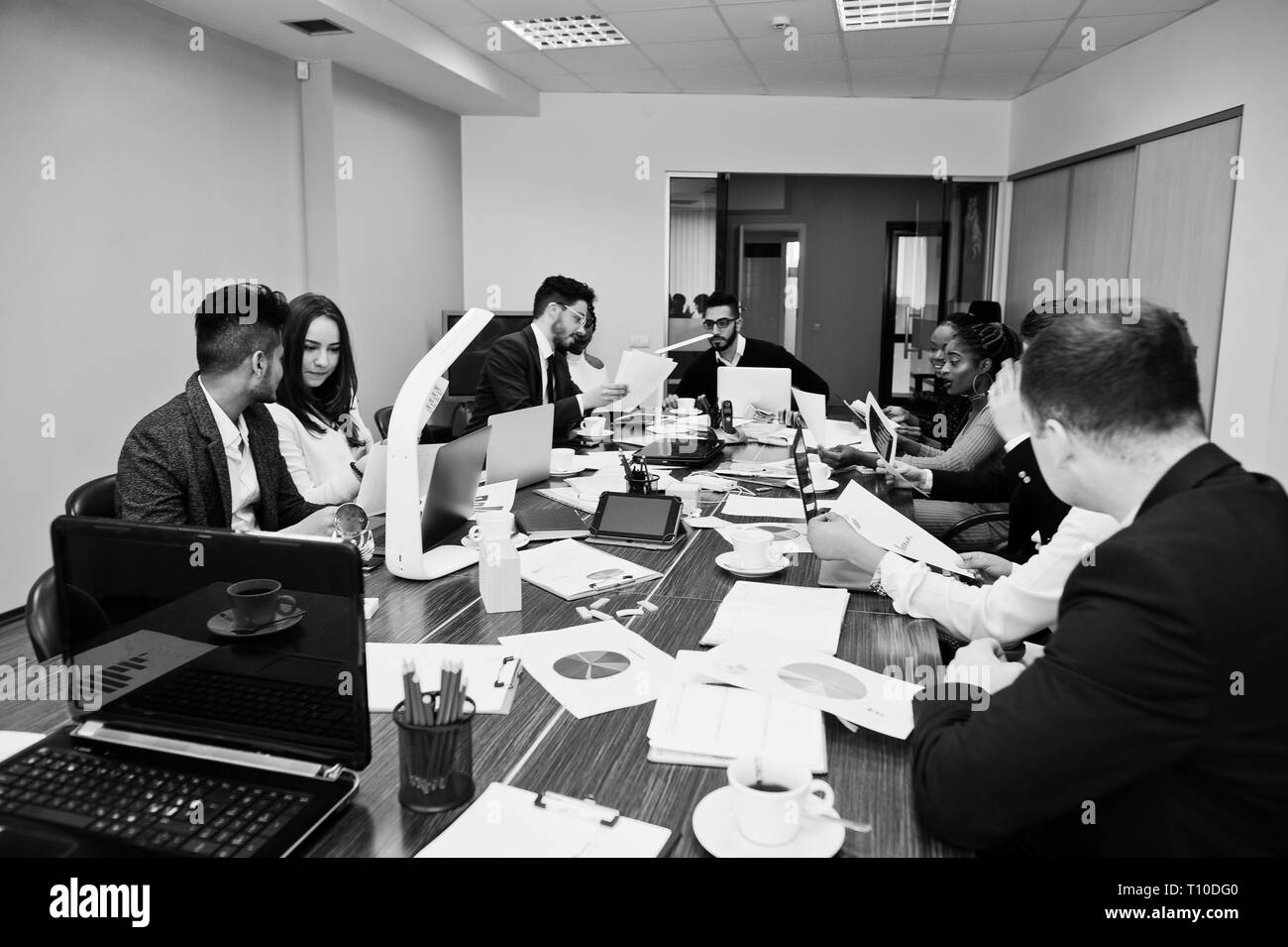 Indian business man working Black and White Stock Photos & Images - Alamy