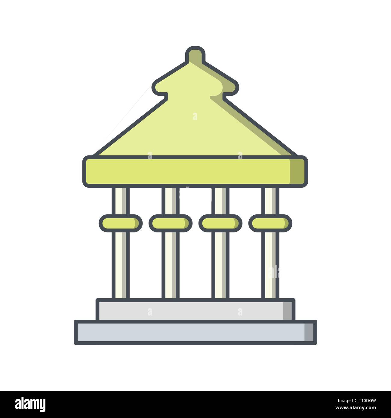 Illustration Veranda Icon Stock Photo - Alamy