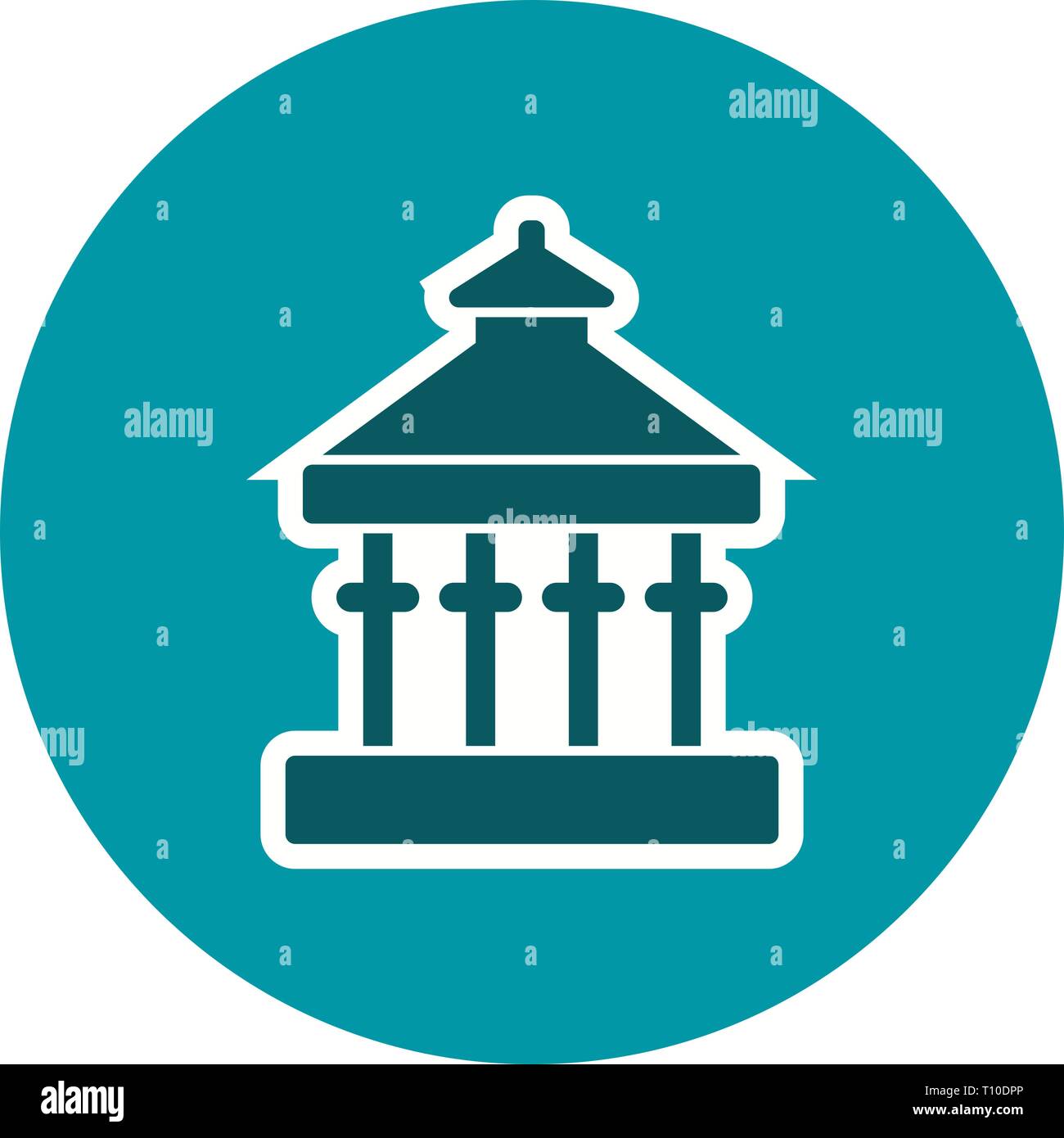 Illustration Veranda Icon Stock Photo - Alamy
