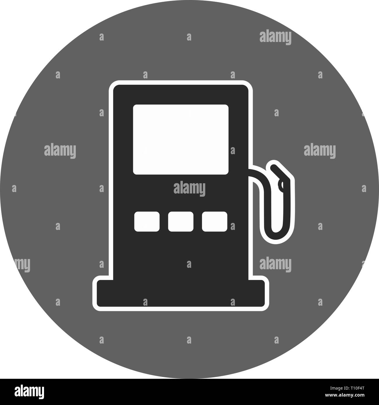 Illustration Filling Station Road Sign Icon Stock Photo Alamy