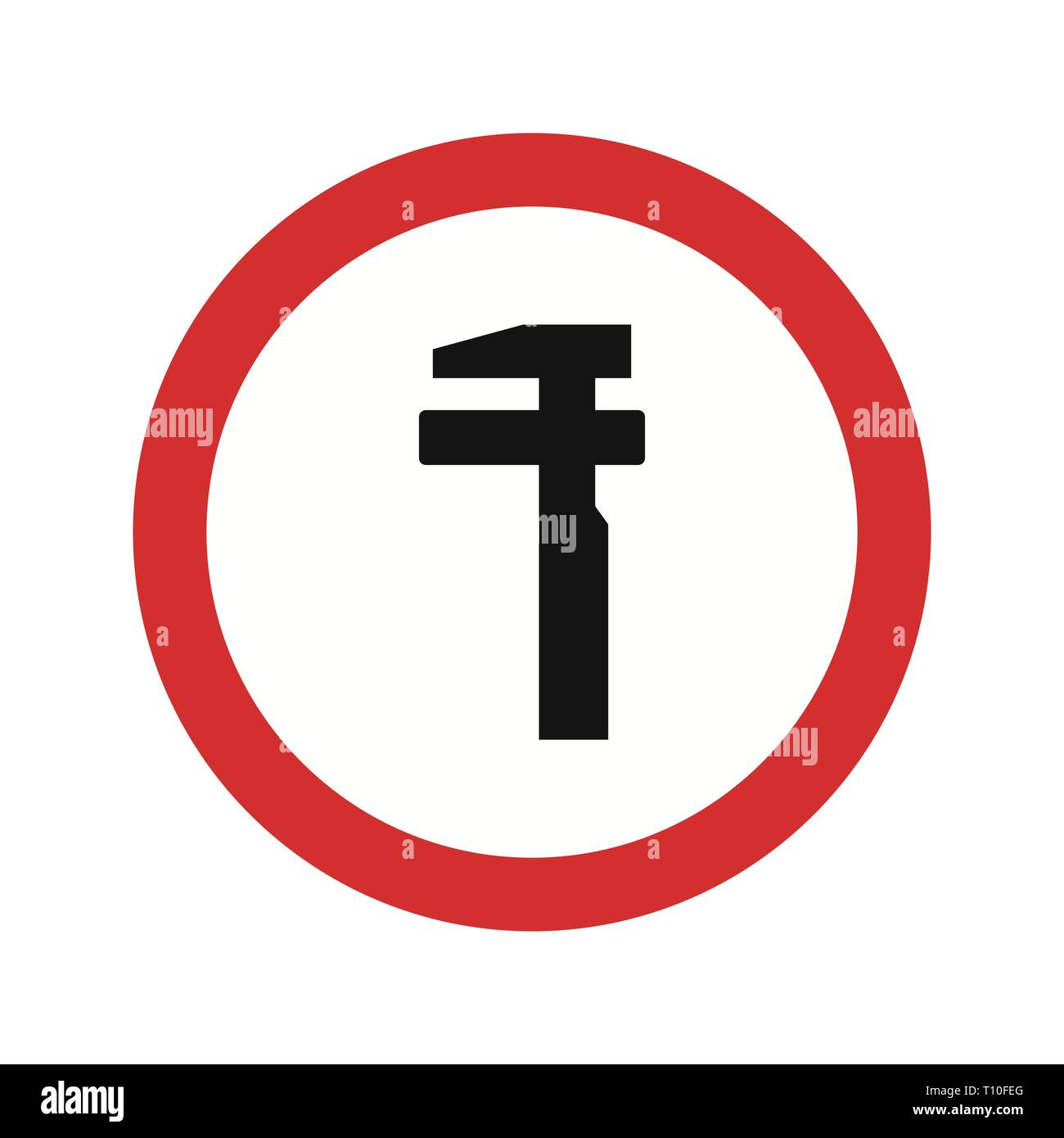 Illustration Break Down Service Road Sign Icon Stock Photo - Alamy